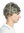 DW94A-18T22 Wig Men Women unisex short parting wavy light brown streaked with blond highlights