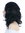 ZM-1024-1B Women's Wig shoulder length wavy to curled tips central parting velvet black