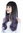C8270-367R1 Women's Wig long straight bangs ombre brown to violet tips