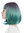 SZL0842-T-007 Ladies' wig short smooth Longbob Bob bangs violet green