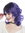 SZL0672-T-009 Cute Women's wig shoulder-length curls ombre dark brown to purple