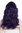 DW3340-PURPLEYS1B wig long parting opulently waved wavy diva 30's 40's ombre black to purple