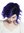 DW3334 Ladies' wig short wild wavy parting parted ombre black purple