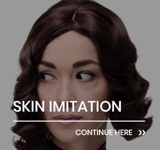 wigs with skin imitation