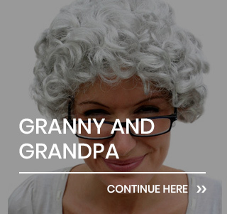 Granny Wigs and Grandpa Wigs - Many shades of grey