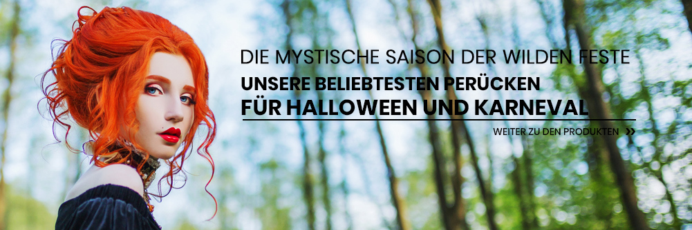 Die mystische Saison der wilden Feste - Unsere beliebtesten Perücken für Halloween und Karneval