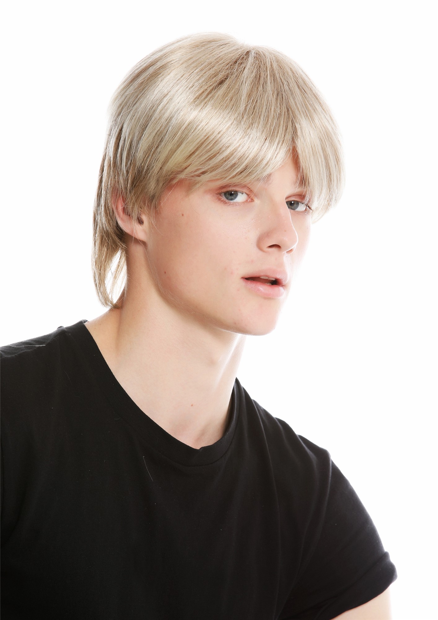 Monofilament men's wig short sleek medium blonde light blonde  mix TYL-019-MT, view 2, WIG ME UP: Your Perücken Online Shop Quality Wigs, Unisex, blond mix, straight, short
