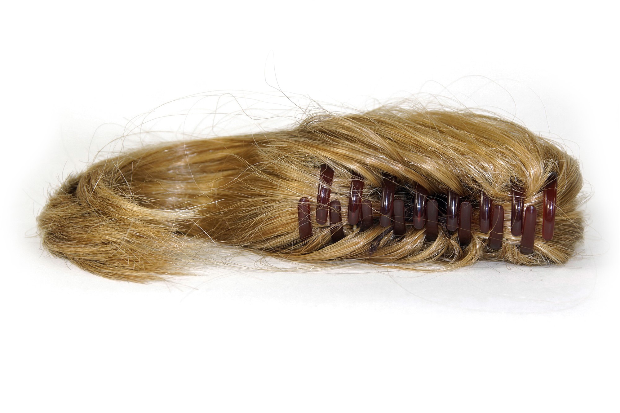 Hairpiece ponytail short voluminous but sleek medium gold blonde mix T6545-s, view 5, WIG ME UP: Your Perücken Online Shop Ponytails, blond mix, straight, short