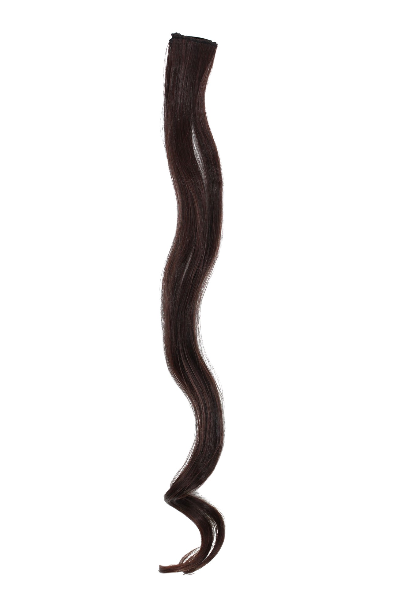 wellige Extensions Kastanienbraun 63 cm lang