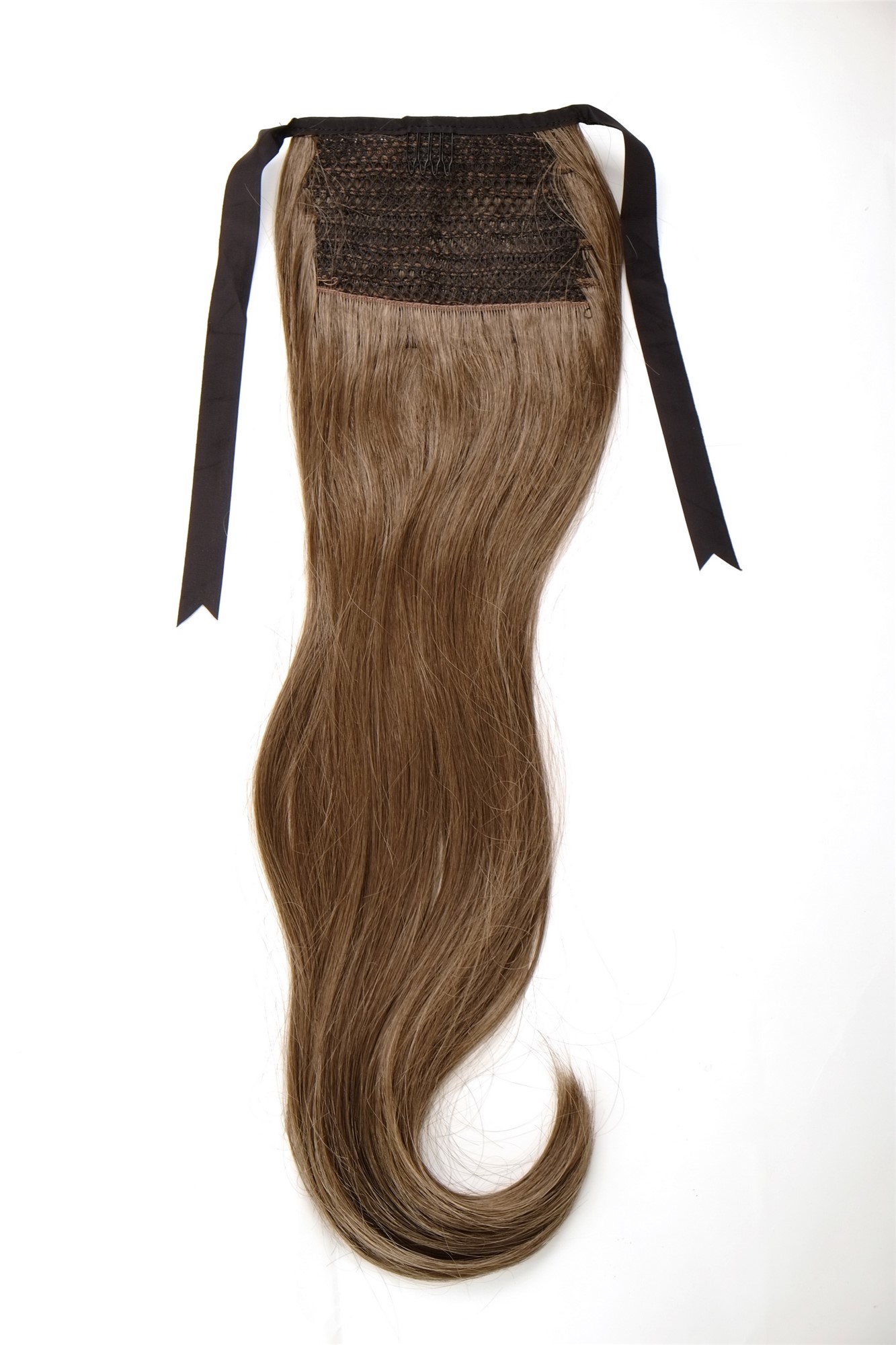 Hairpiece PONYTAIL (comb & ribbon wrap-around system) extension full volume long straight brown, view 3, WIG ME UP: Your Perücken Online Shop Ponytails, golden brown, straight, long