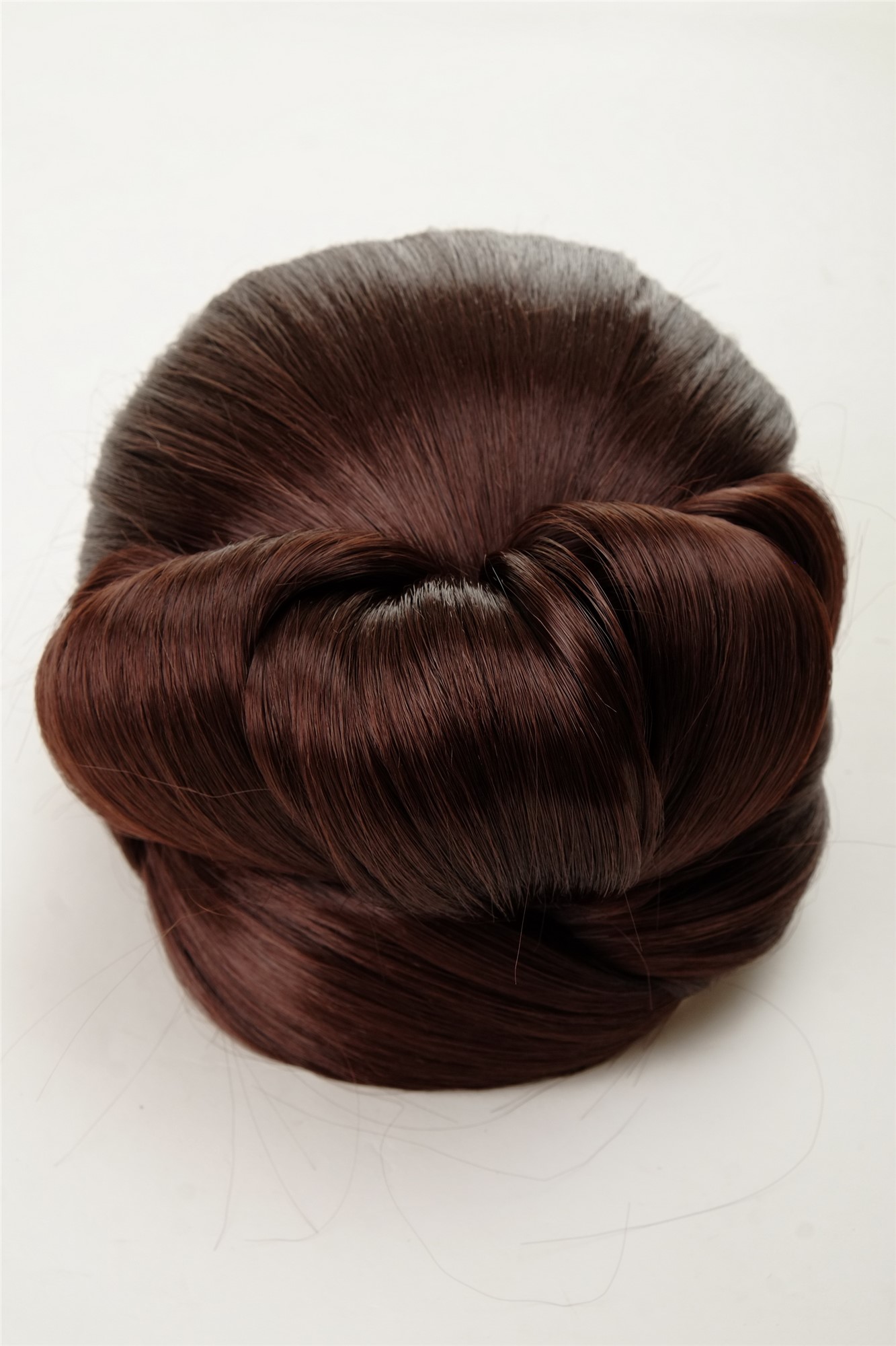 Dutt Haarknoten Groß Oma Mahagonibraun Braun N792-33, Ansicht 5, WIG ME UP: Ihr Perücken Online Shop glatter Dutt Haarteil Mahagonibraun
