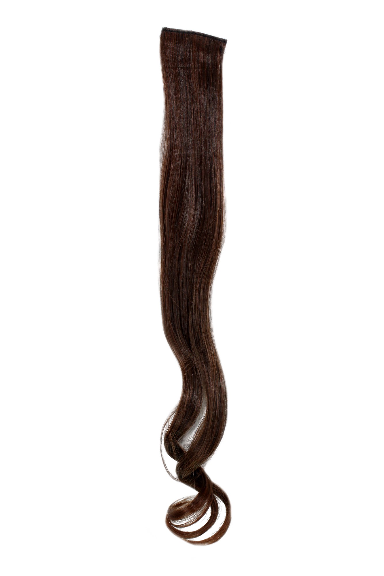 wellige Extensions Dunkel Rotbraun 63 cm lang