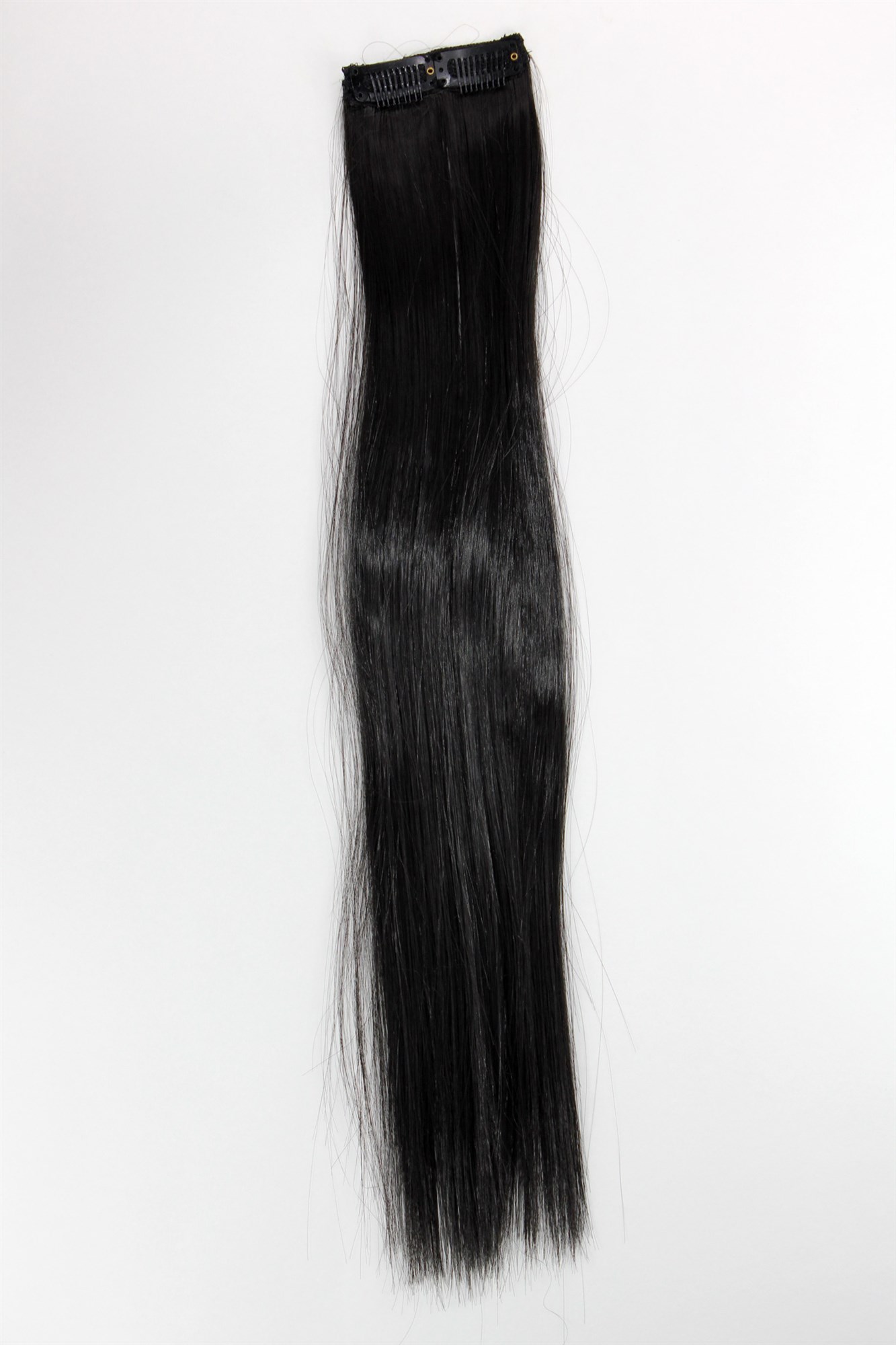 Extensions, black-brown, straight, shoulder-length