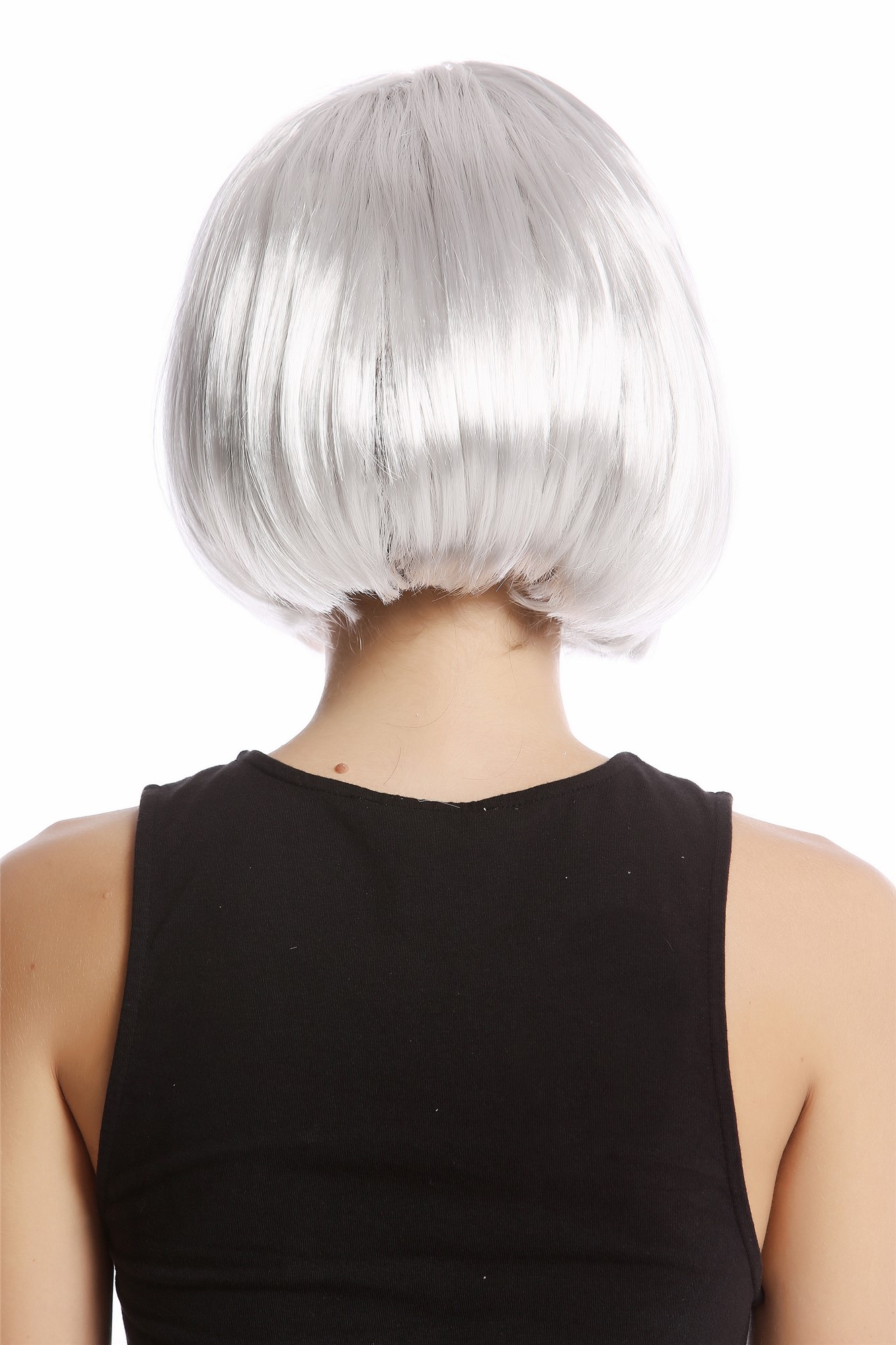 Party Wig, Ladies, Grey, straight, short