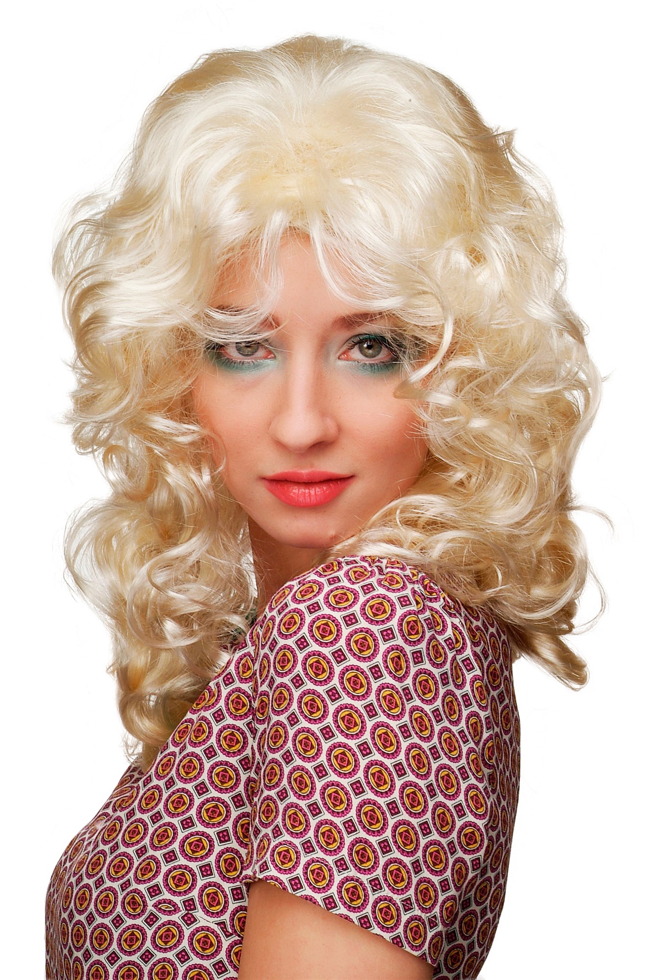 Party Wig, Ladies, Blonde, curled, long