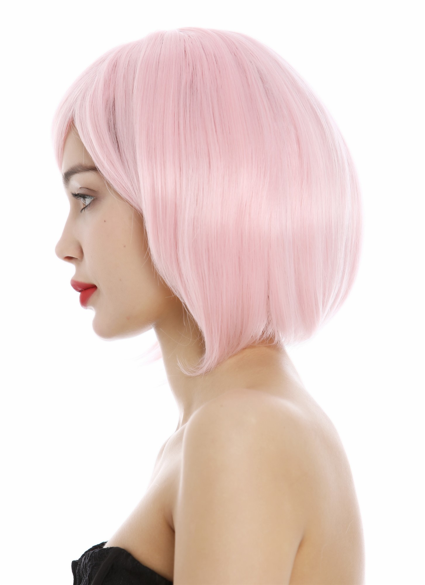 Quality Wigs, Ladies, light pink, straight, short