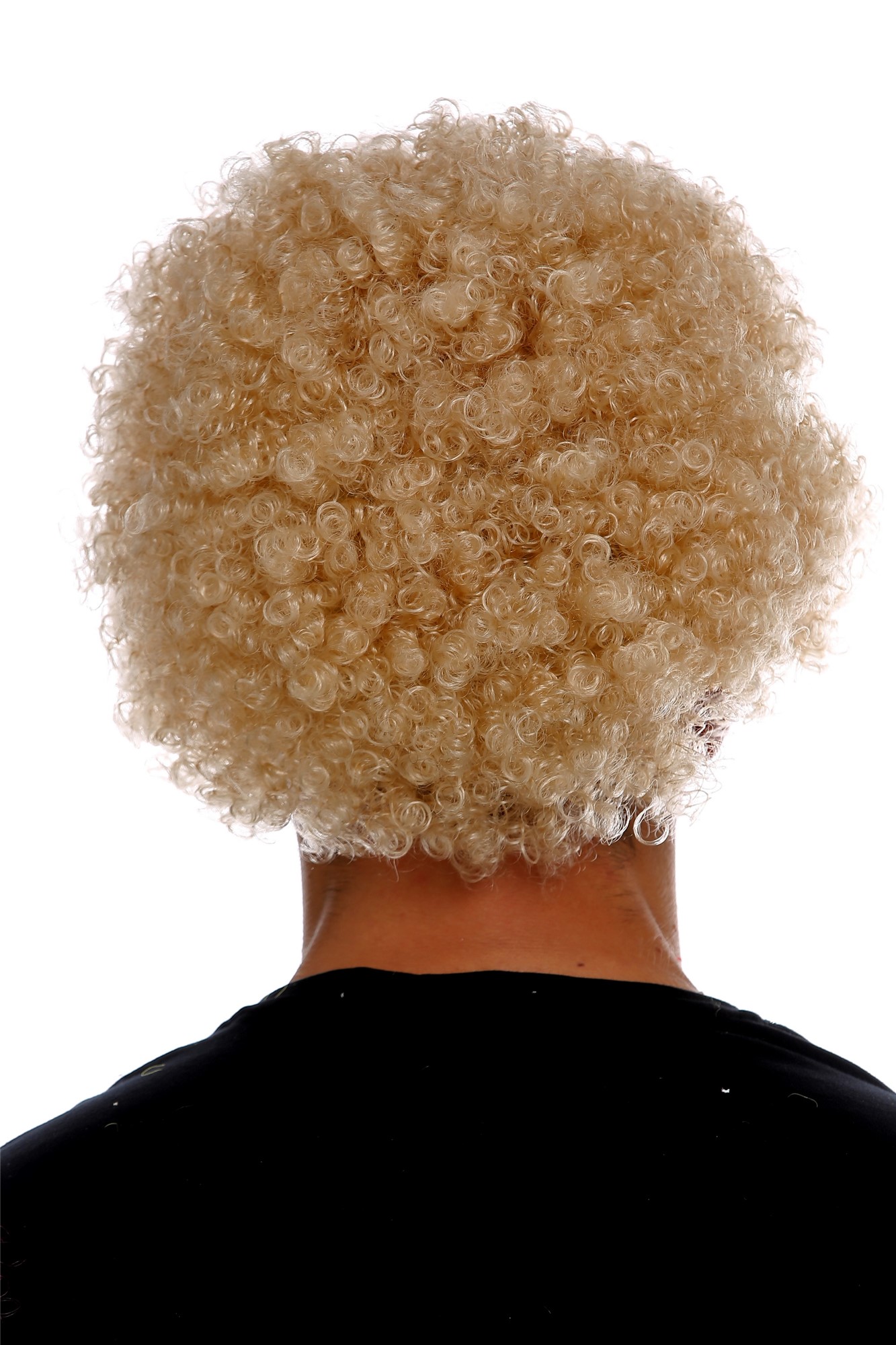 Wig carnival men women clown short afro frizzy curly frizzy head blonde MMAM-9M, view 4, WIG ME UP: Your Perücken Online Shop Party Wig, Unisex, champagne blonde, curled, short