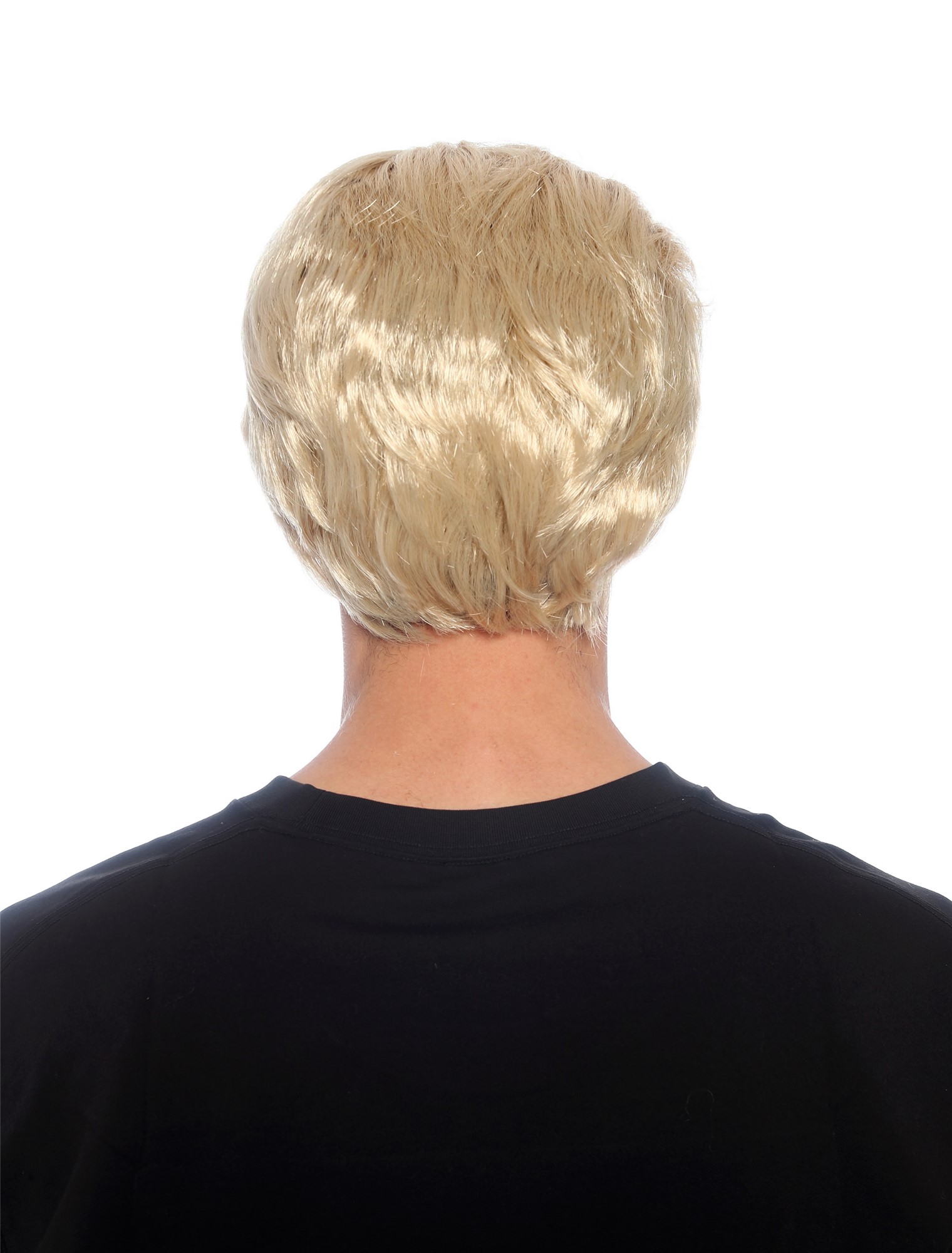 wellige Party-Perücke Lichtblond 25 cm lange Perücke für Herren