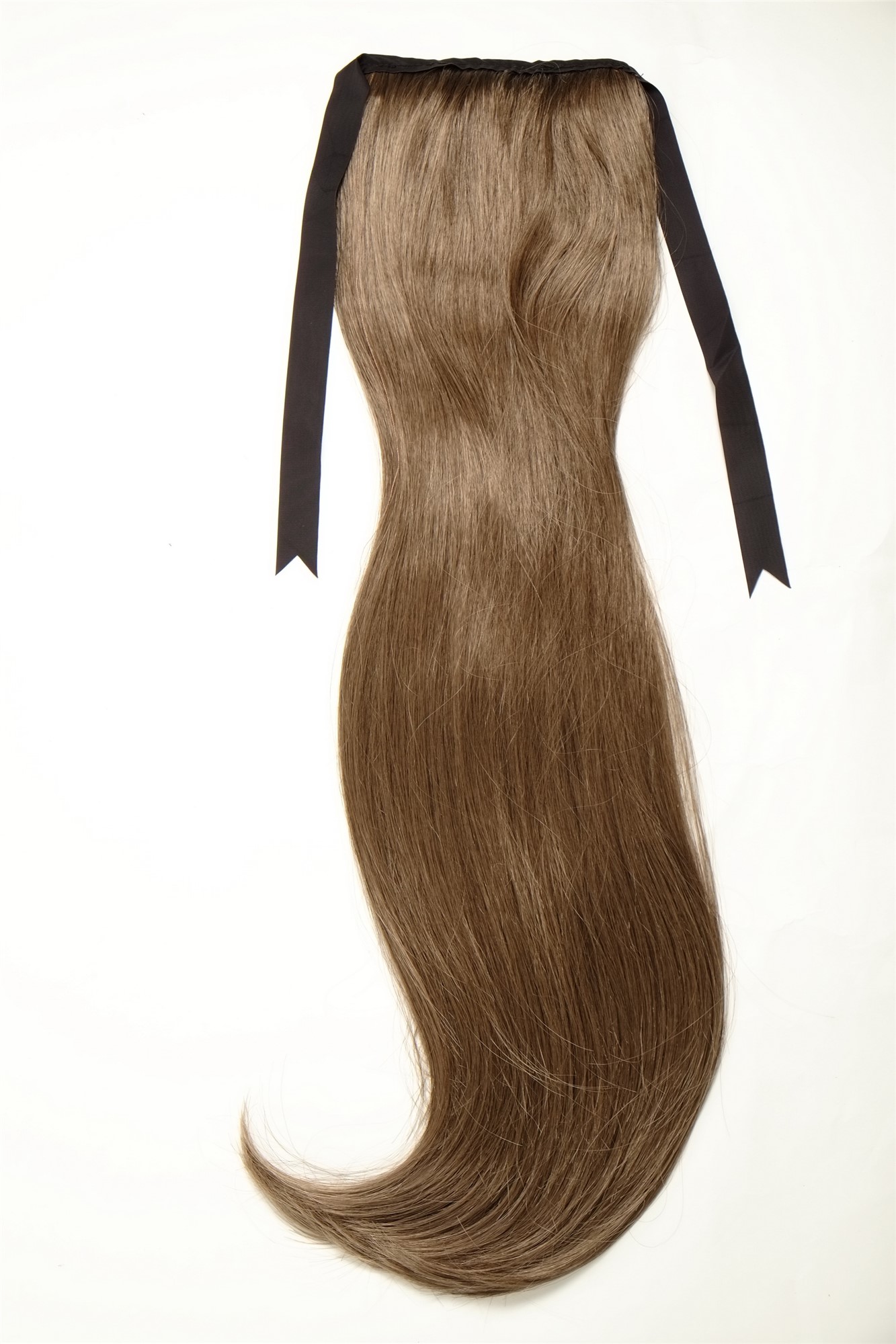 Hairpiece PONYTAIL (comb & ribbon wrap-around system) extension full volume long straight brown, view 4, WIG ME UP: Your Perücken Online Shop Ponytails, dark golden brown, straight, long