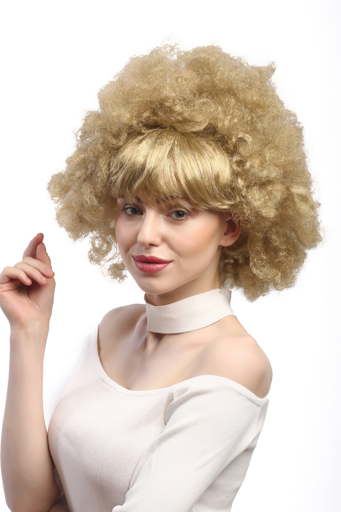 Party Wig, Ladies, Blonde, curled, short