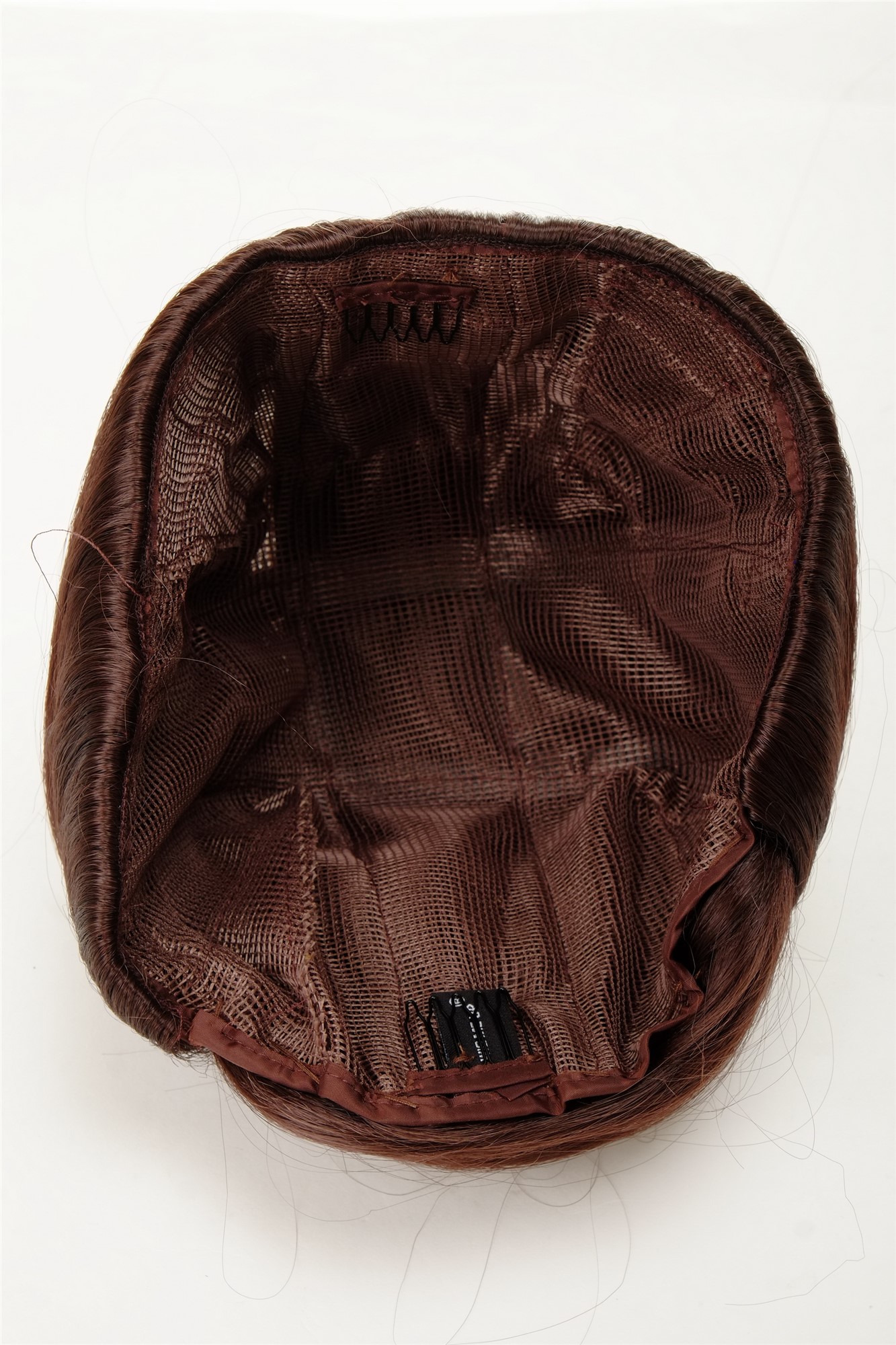 Dutt Haarknoten Groß Oma Rotbraun Braun Q399BOBO-33, Ansicht 8, WIG ME UP: Ihr Perücken Online Shop glatter Dutt Haarteil Mahagonibraun