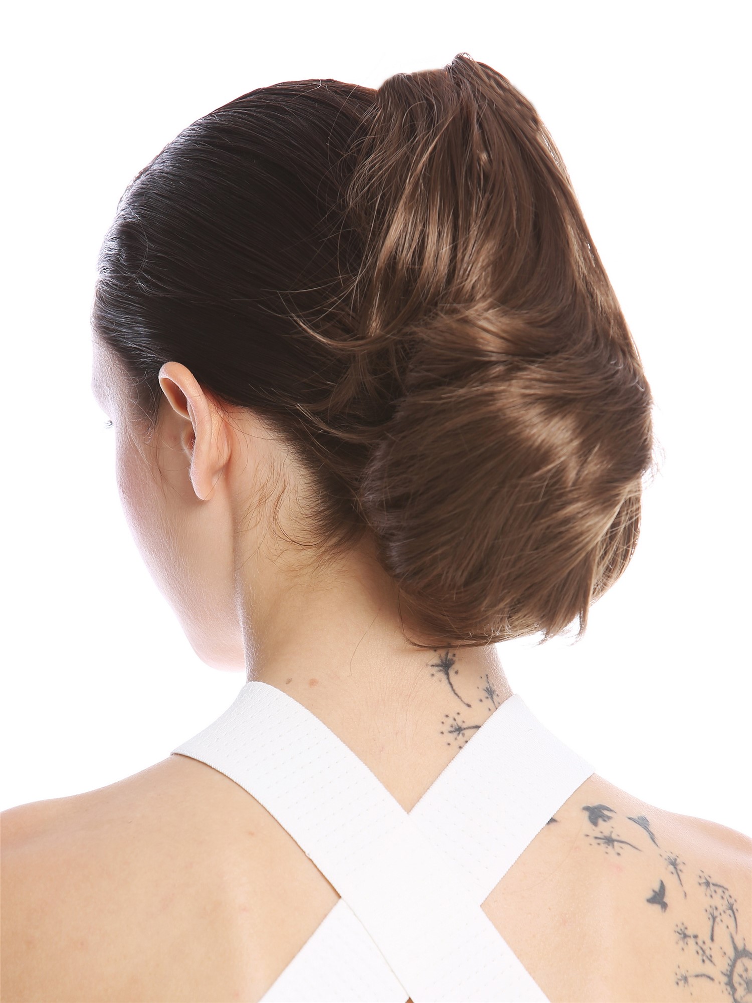 Ponytail Hairpiece Extensions short wavy light golden brown 10" 506-V-14, view 2, WIG ME UP: Your Perücken Online Shop Ponytails, light brown, curled, short