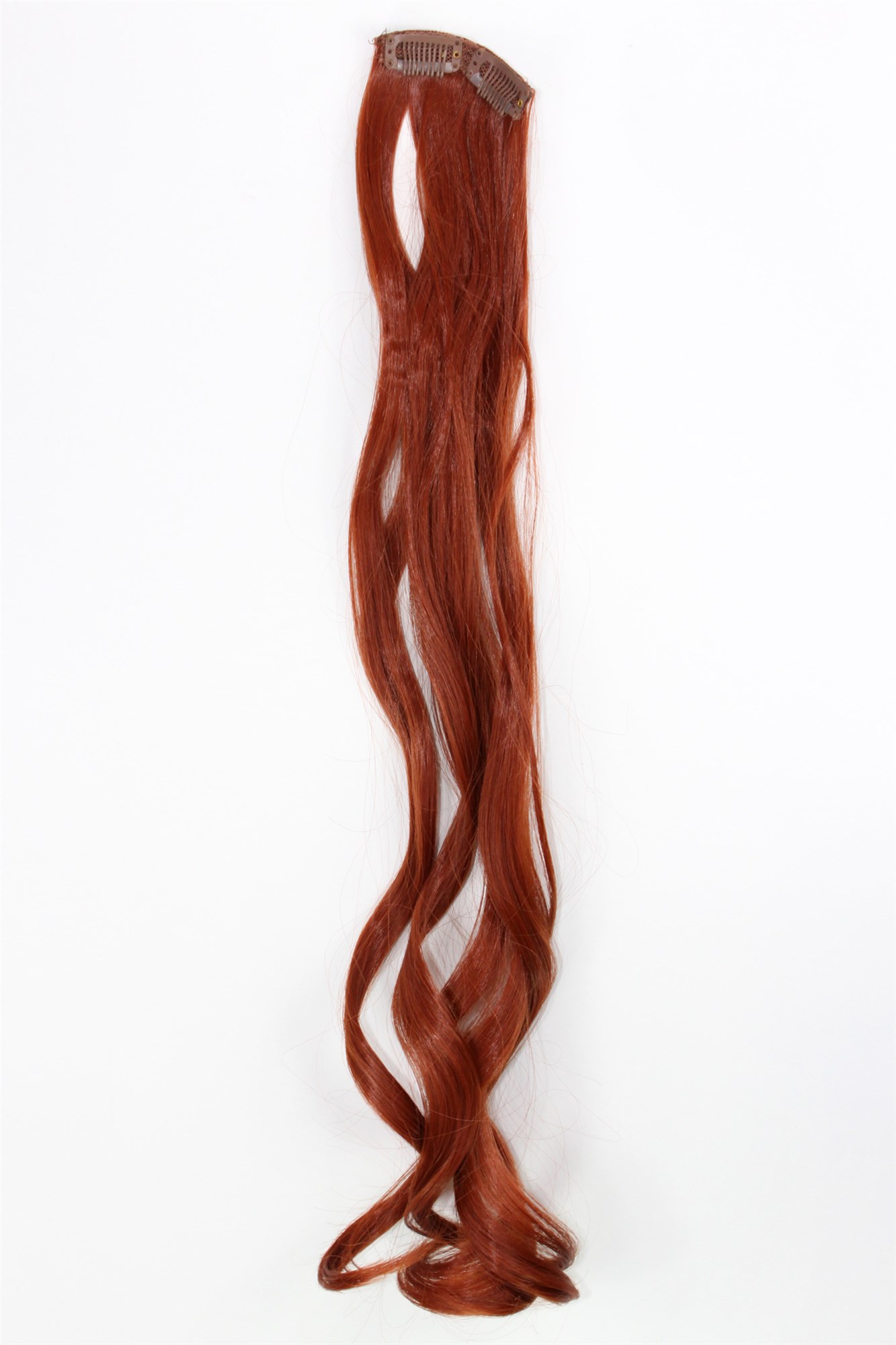 wellige Extensions Tizianrot 63 cm lang