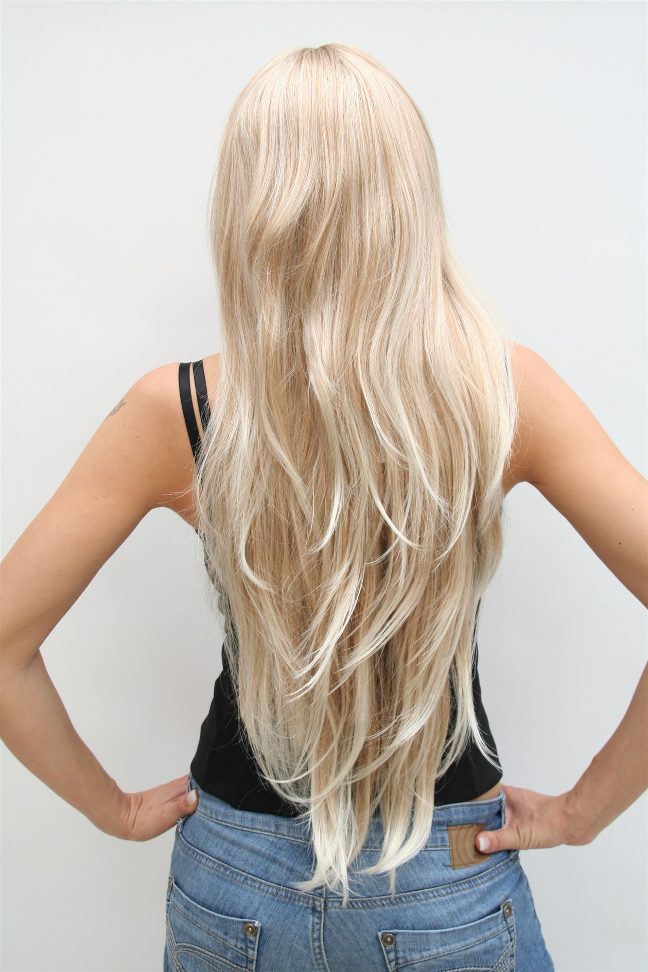 VERY LONG Lady  Wig straight BLONDE blond mix VERY SEXY(6311 Colour 27T613), view 3, WIG ME UP: Your Perücken Online Shop Quality Wigs, Ladies, blond mix, wavy, very long