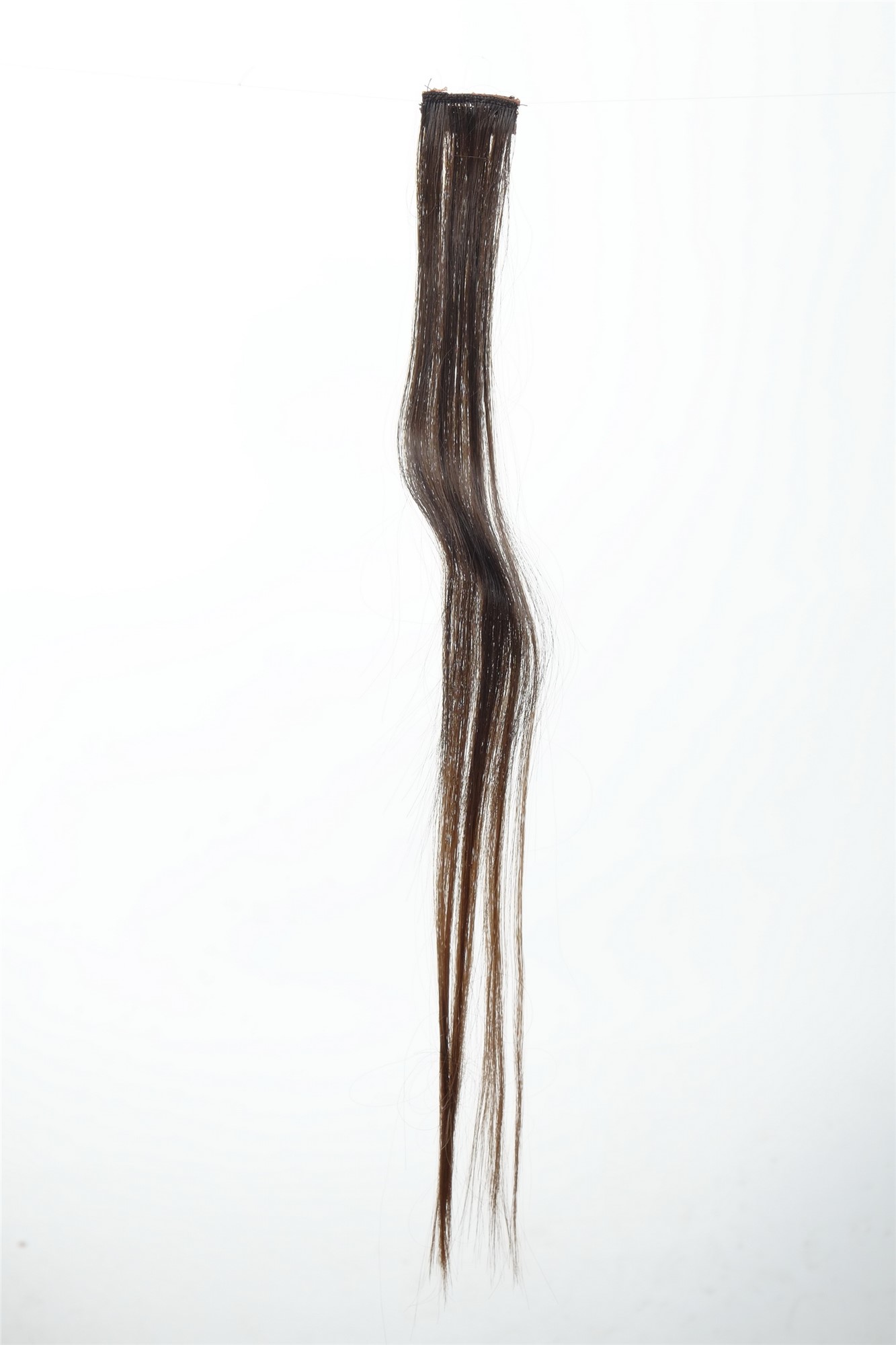 glatte Extensions Dunkelbraun-Goldbraun-Mix 45 cm lang