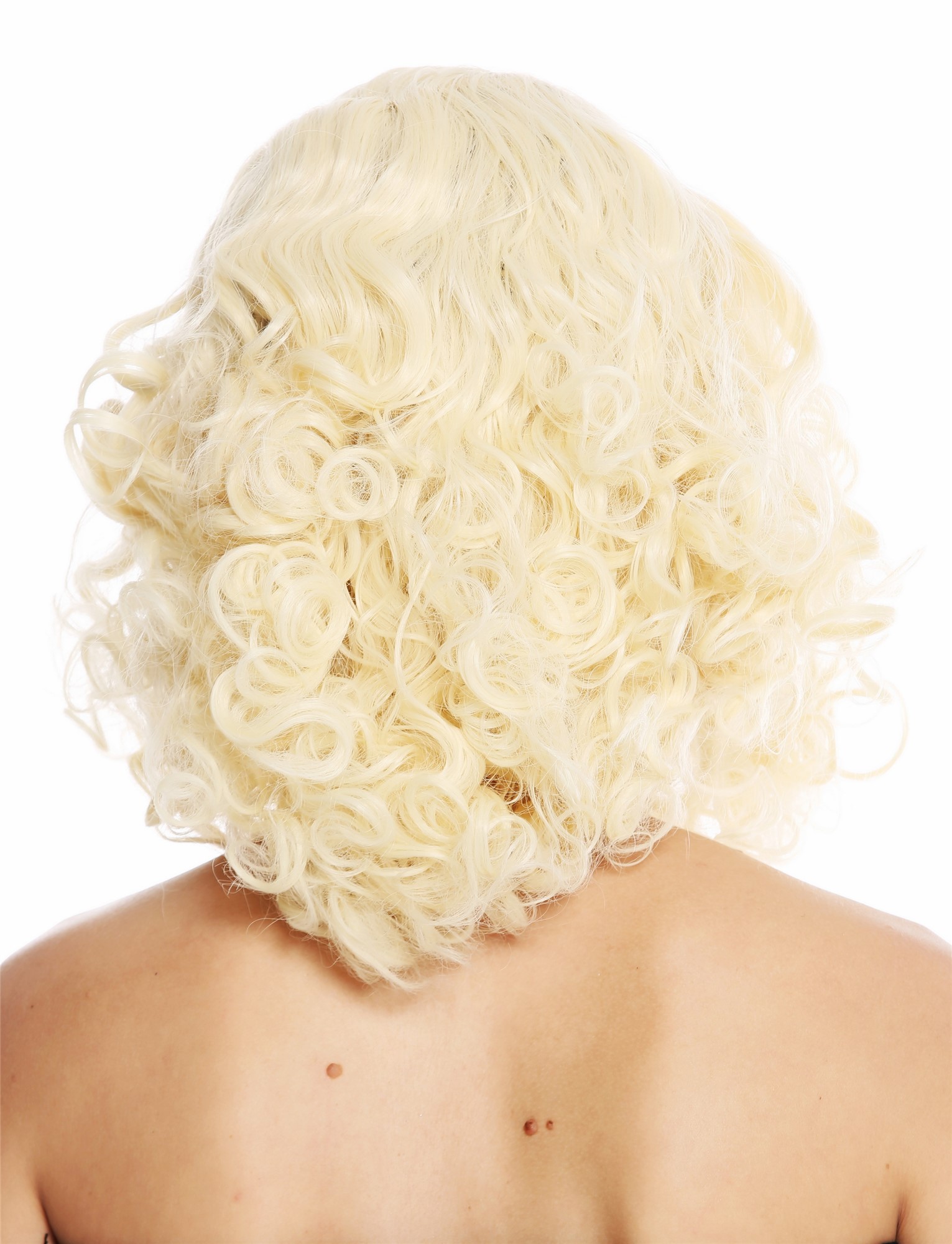 Women's wig shoulder length middle parting curls curly light blonde GFW3200, view 4, WIG ME UP: Your Perücken Online Shop Quality Wigs, Ladies, platinum blonde, curled, shoulder-length