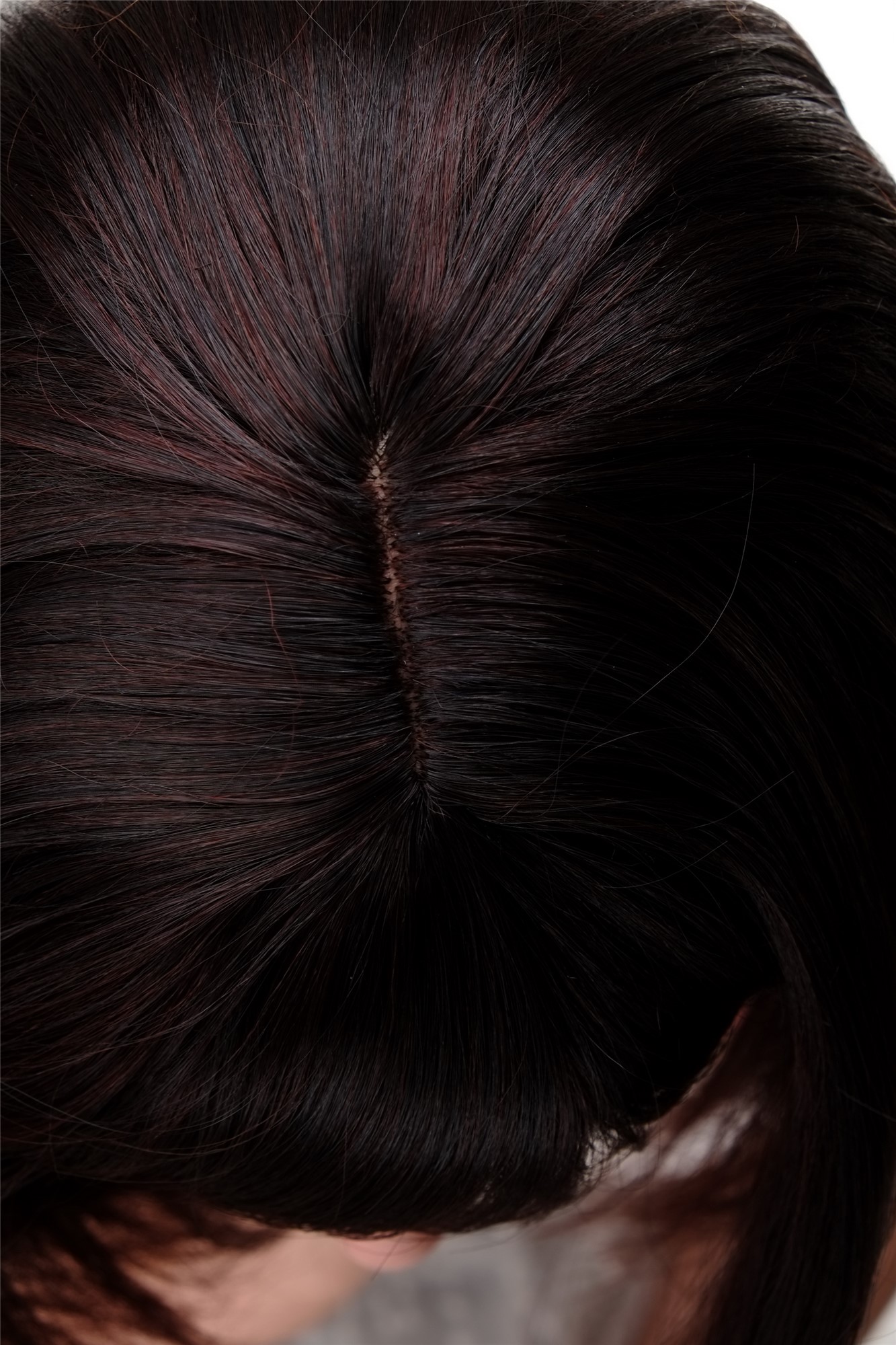 Lady wig medium length fringe parted to side straight layered mahogany mix 3003, view 6, WIG ME UP: Your Perücken Online Shop Quality Wigs, Ladies, black-brown-mahogany brown mix, straight, long