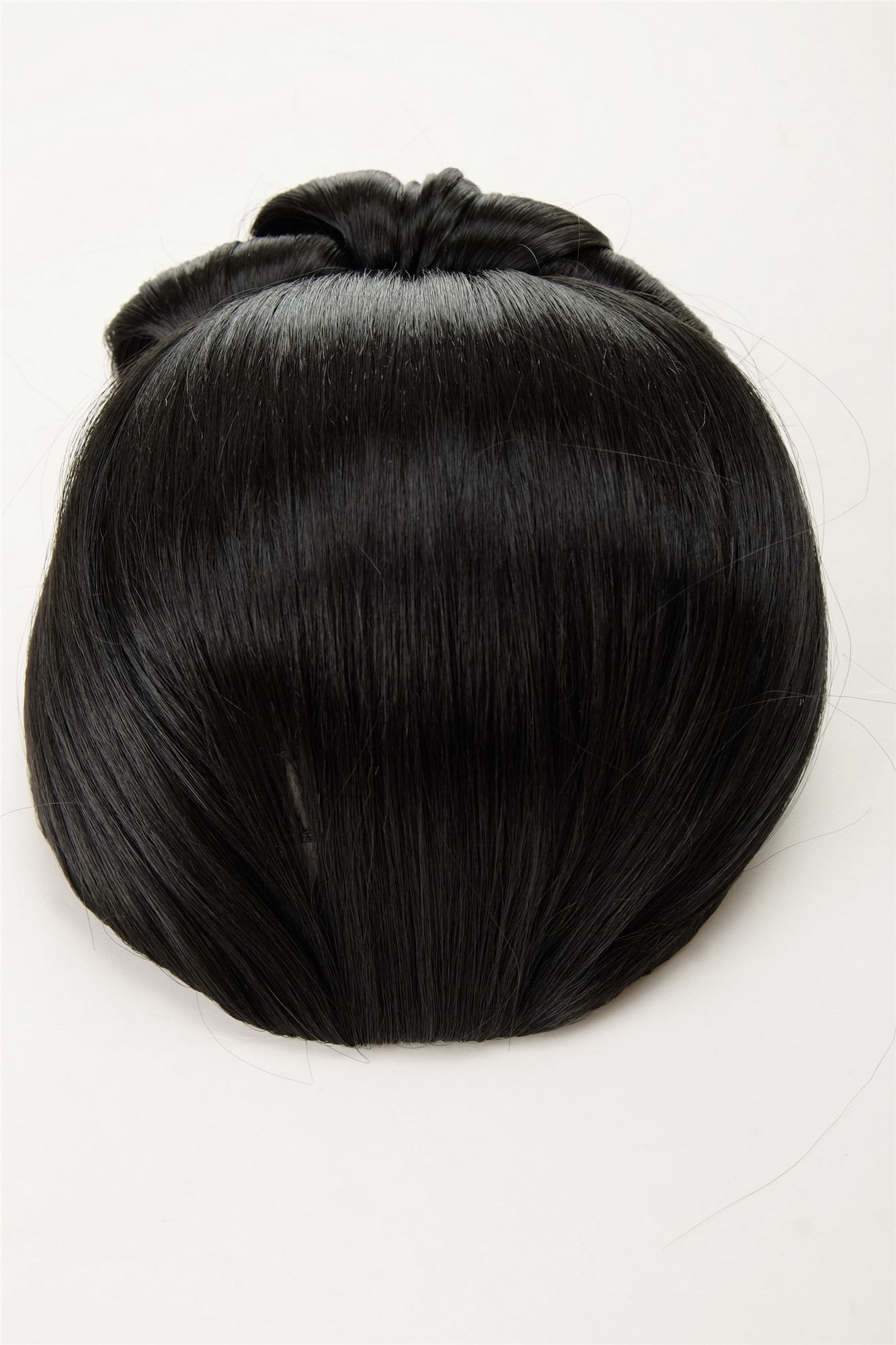 Dutt Haarknoten Groß Oma Schwarz N792-1B, Ansicht 6, WIG ME UP: Ihr Perücken Online Shop glatter Dutt Haarteil Samtschwarz