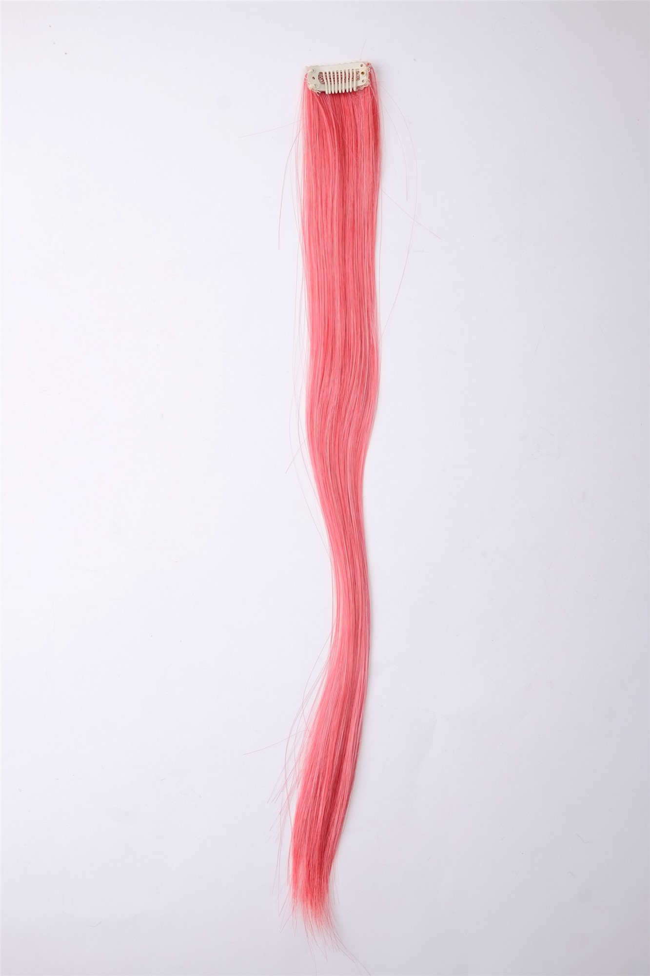 glatte Extensions Rot-Weiß-Mix Weißrot 45 cm lang