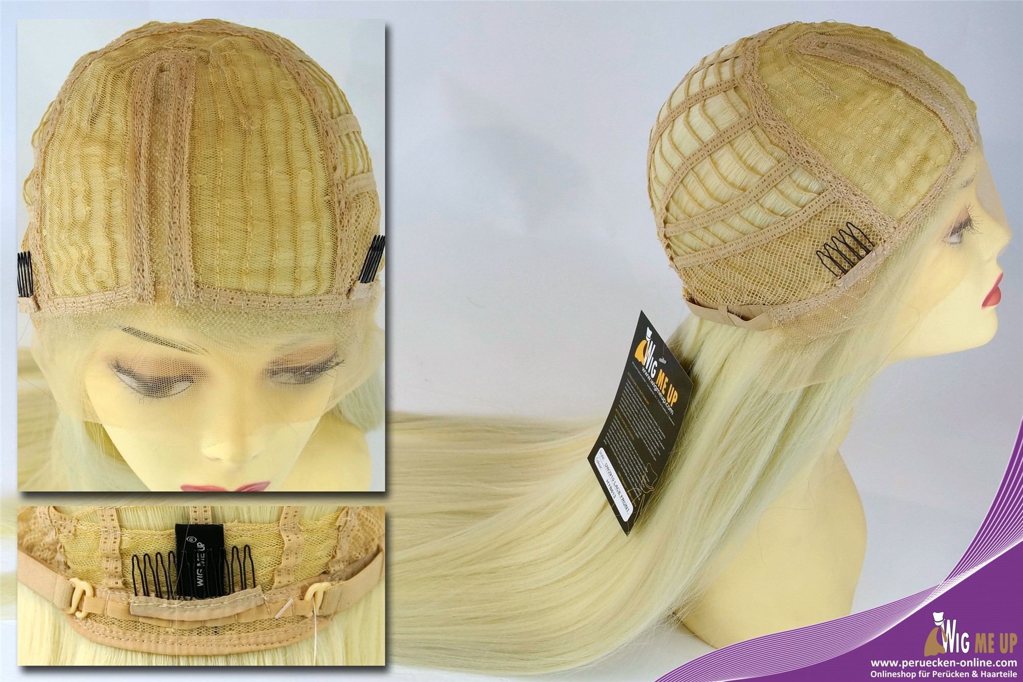 Quality Wigs, Ladies, platinum blonde, straight, very long