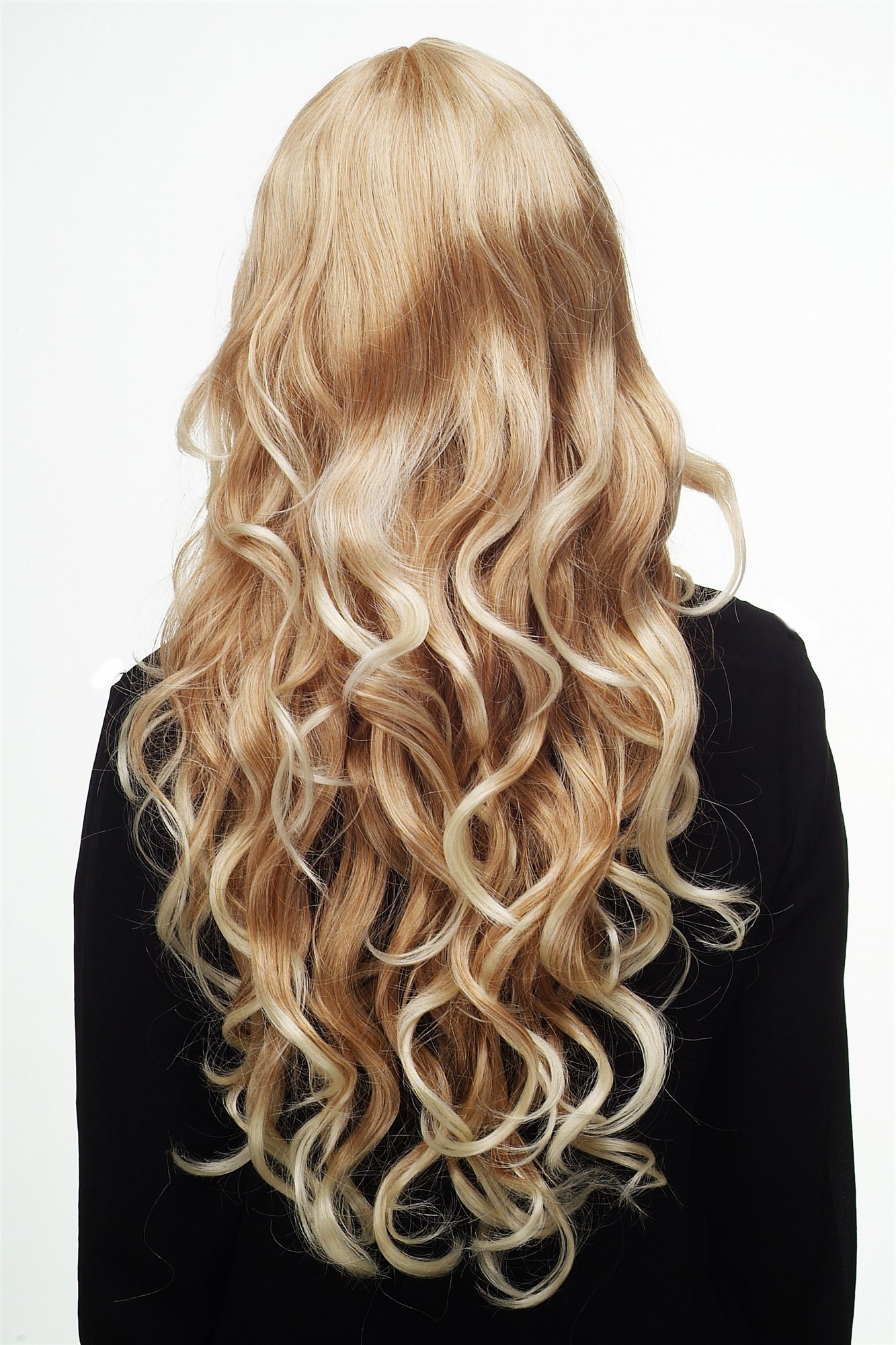 hochwertige Qualitätsperücken, Perücke lang wallendes Haar wellig leicht lockig Honigblond-Platin 9204S-15BT613, Ansicht 4, WIG ME UP: Ihr Perücken Online Shop lockige Tressen-Perücke mit Kopfhaut-Imitat Honigblond-Platinblond lange Haare für Damen