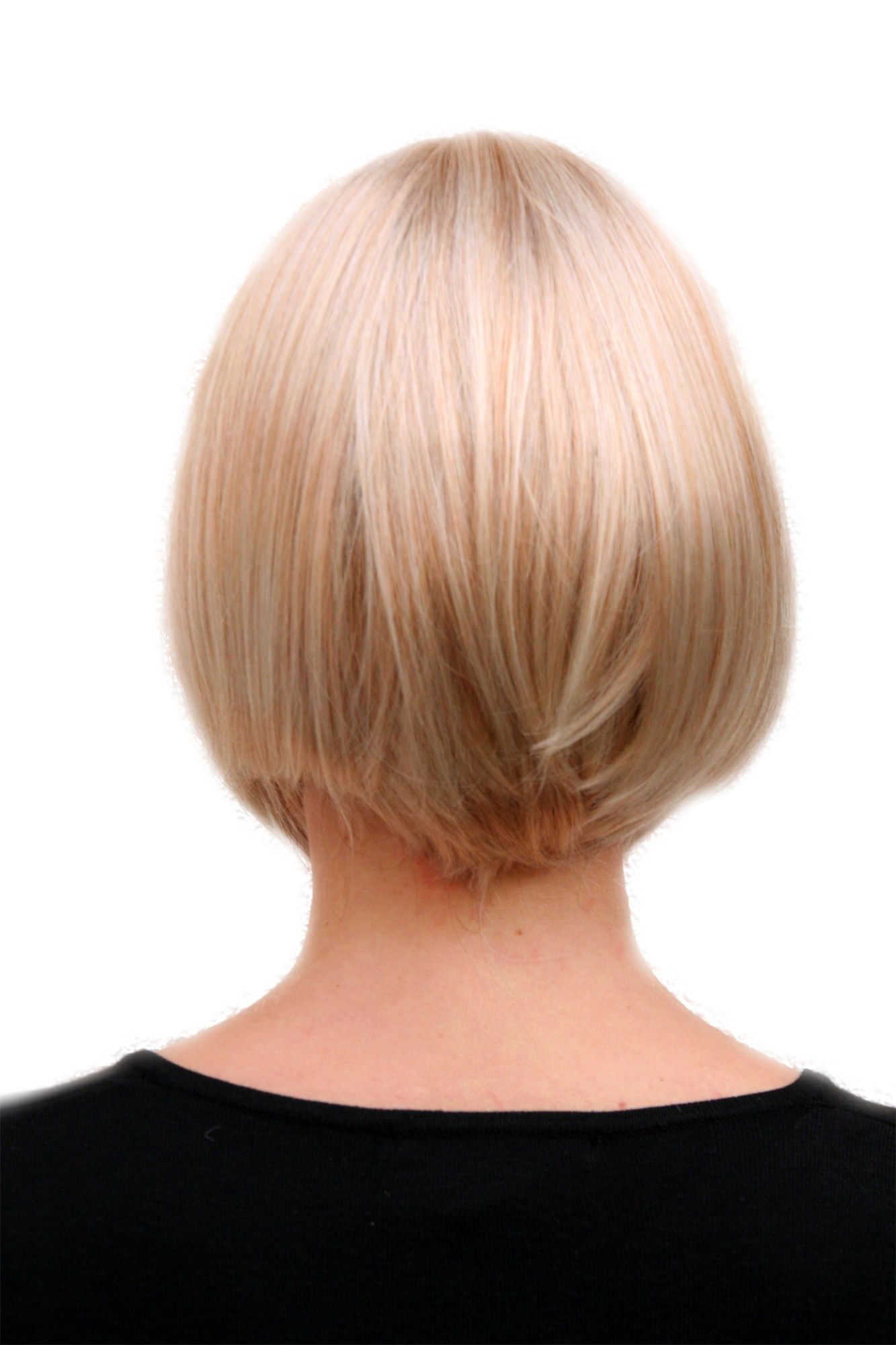 hochwertige Qualitätsperücken, WIG ME UP - Sexy Bob, Perücke, gerader Pony 703-1, Ansicht 4, WIG ME UP: Ihr Perücken Online Shop glatte Tressen-Perücke mit Kopfhaut-Imitat verschiedene Farben kurze Haare für Damen