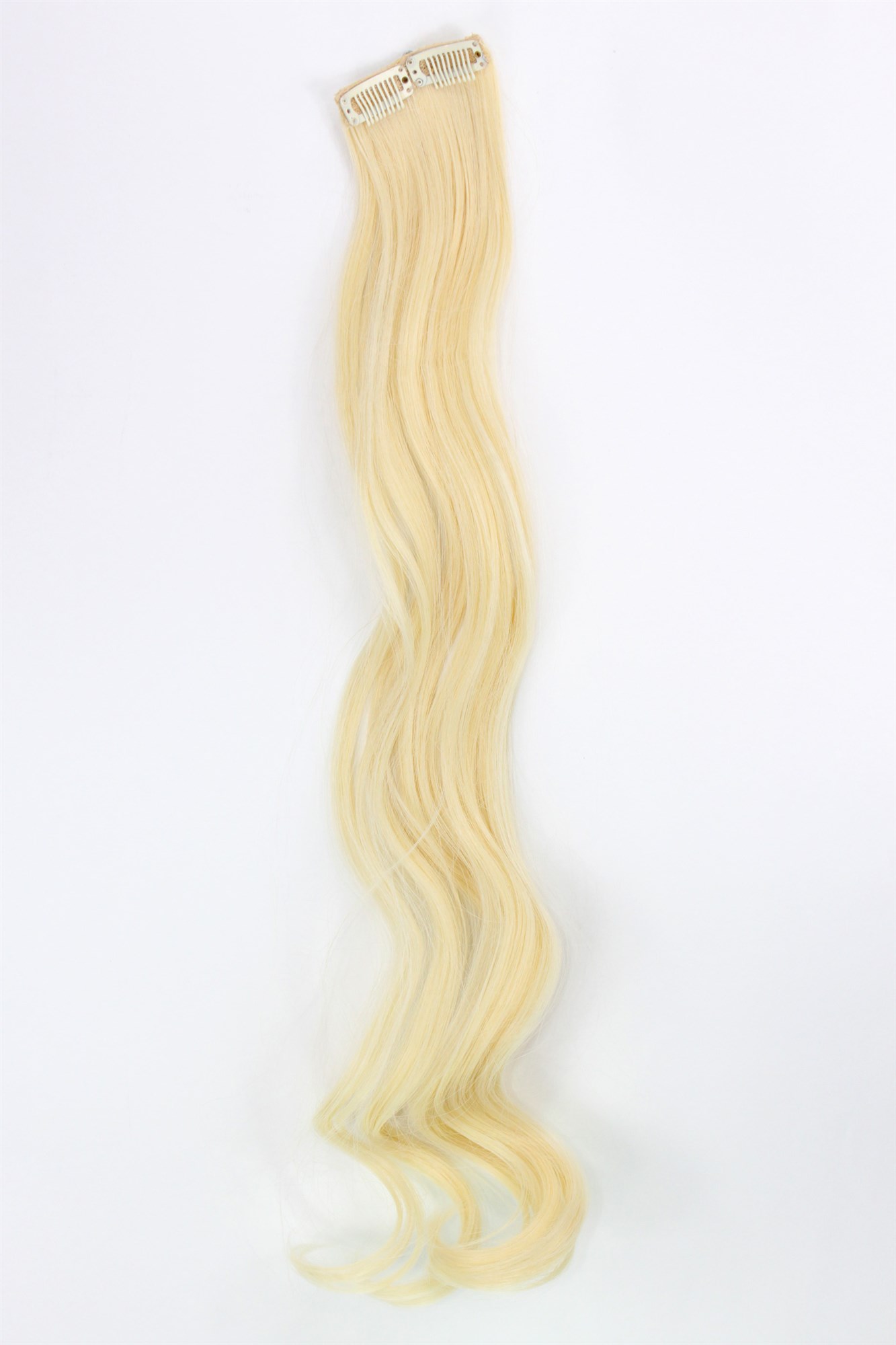 wellige Extensions Hellblond 63 cm lang