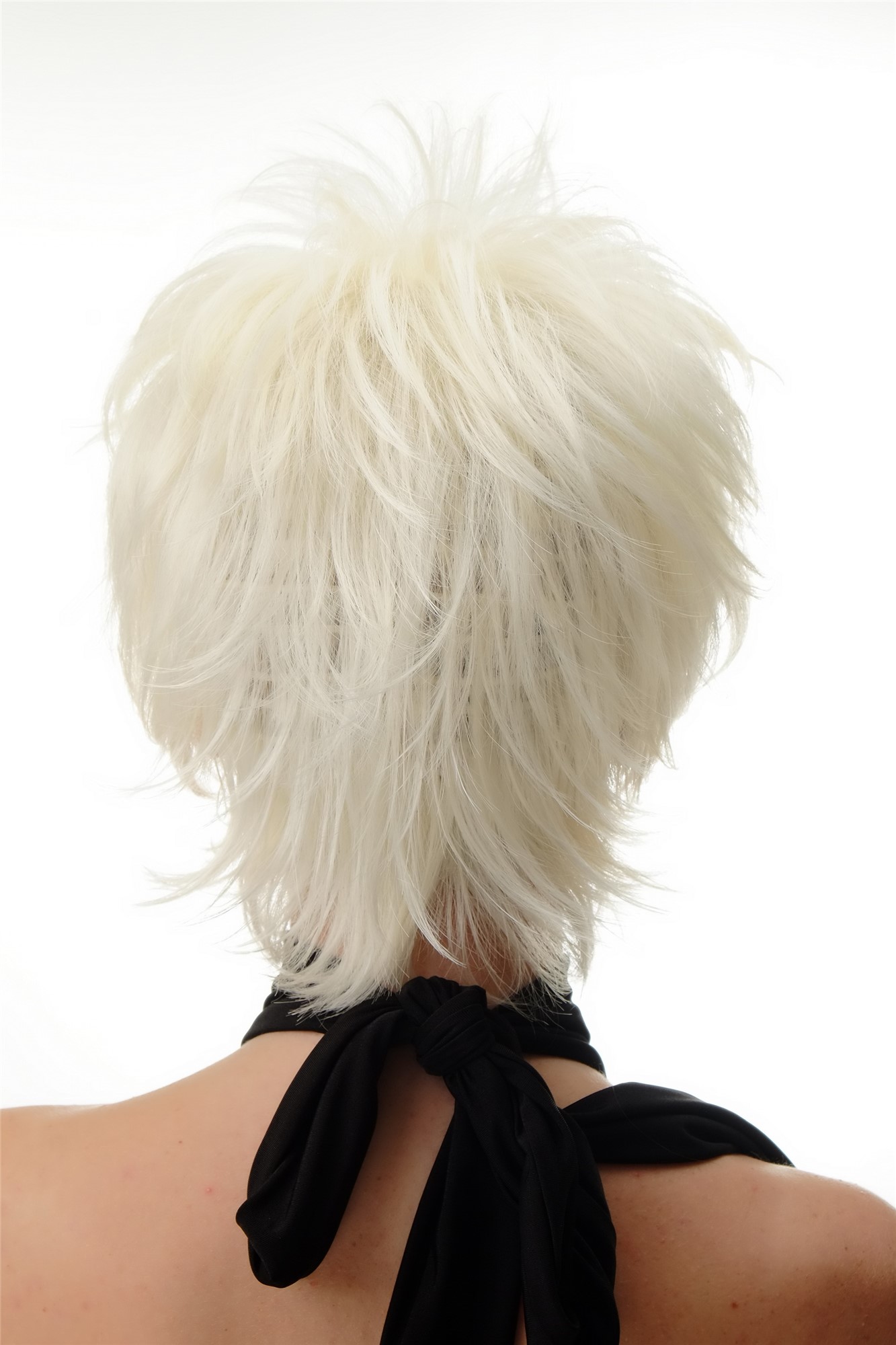 Quality Wigs, Ladies, white blonde, wavy, short