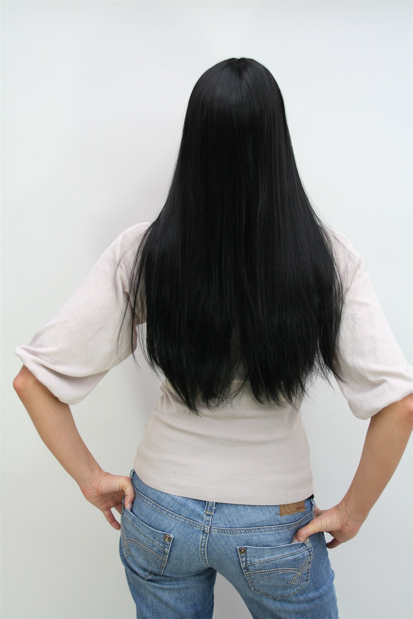 Quality Wigs, Ladies, velvet black, straight, long