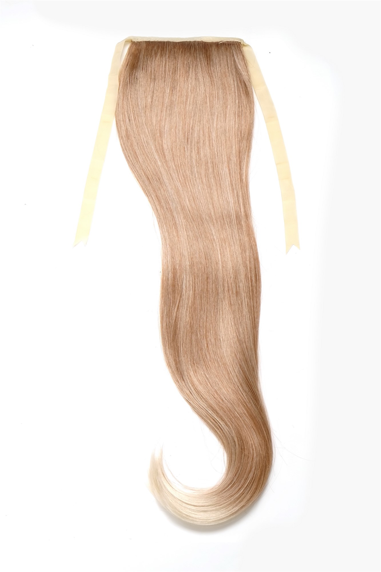 hochwertiges Haarteil Zopf Kamm & Band langes Haar Erdbeerblond-Platinblond-Mix D13001-27T613, Ansicht 4, WIG ME UP: Ihr Perücken Online Shop glattes Zopf-Haarteil Erdbeerblond-Platinblond-Mix 65 cm lang