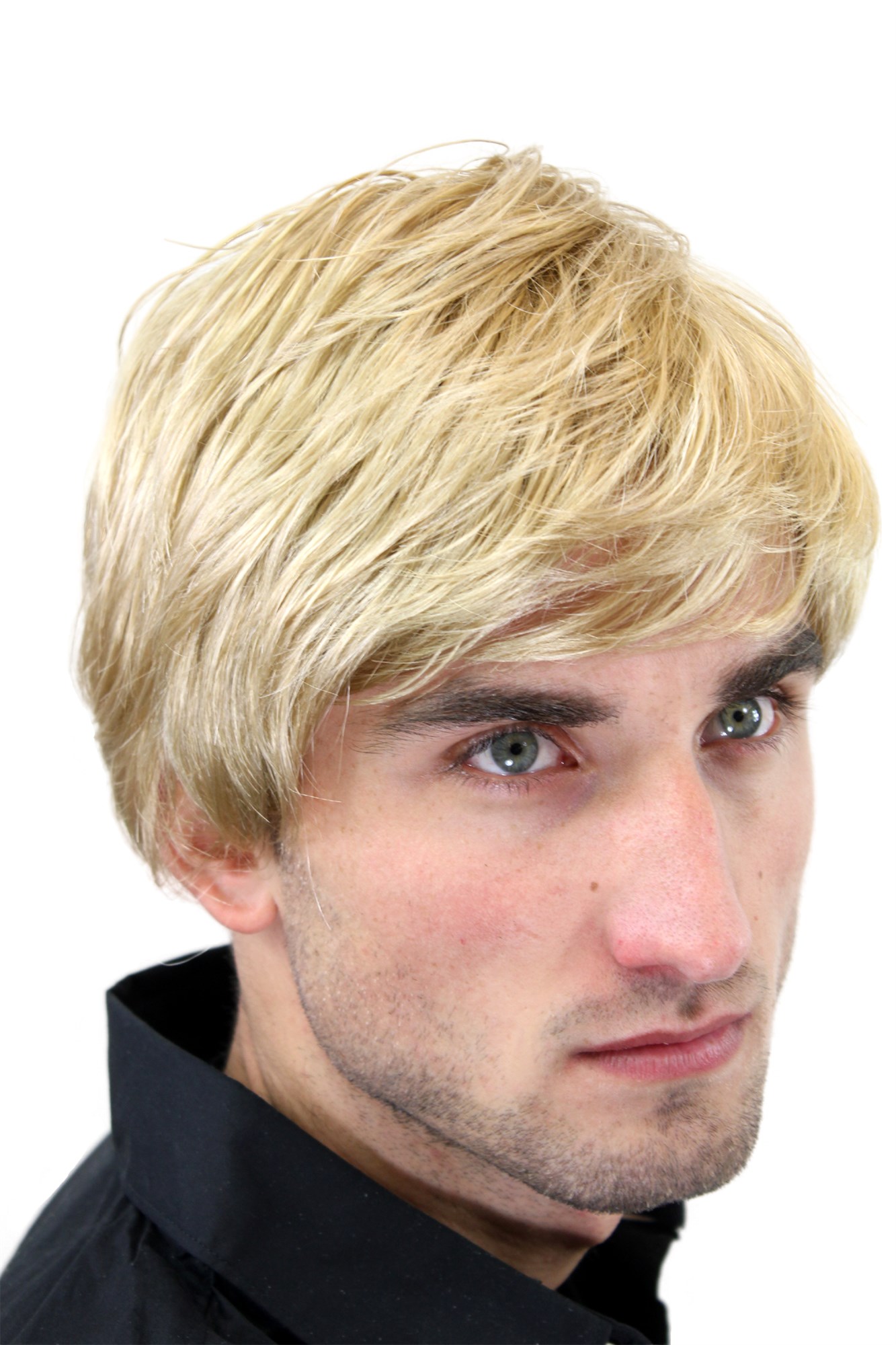 Men's wig man synthetic short medium blonde cool youthful young GFW993, view 4, WIG ME UP: Your Perücken Online Shop Quality Wigs, Men, Blonde, straight, short
