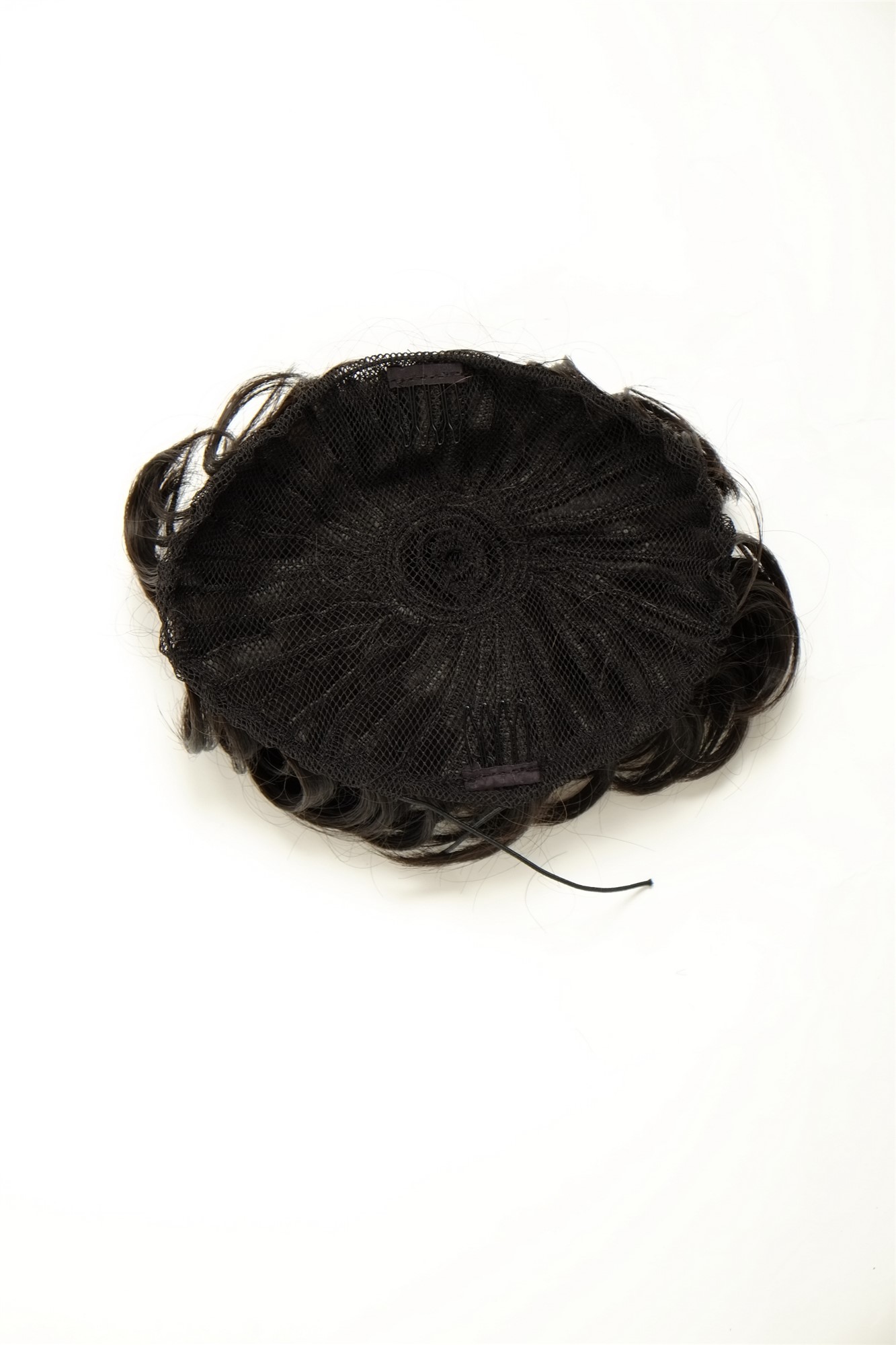 Haarteil Dutt Haarrose Buschig Dunkelbraun Q840-3, Ansicht 2, WIG ME UP: Ihr Perücken Online Shop lockiger Dutt Haarteil Dunkelbraun