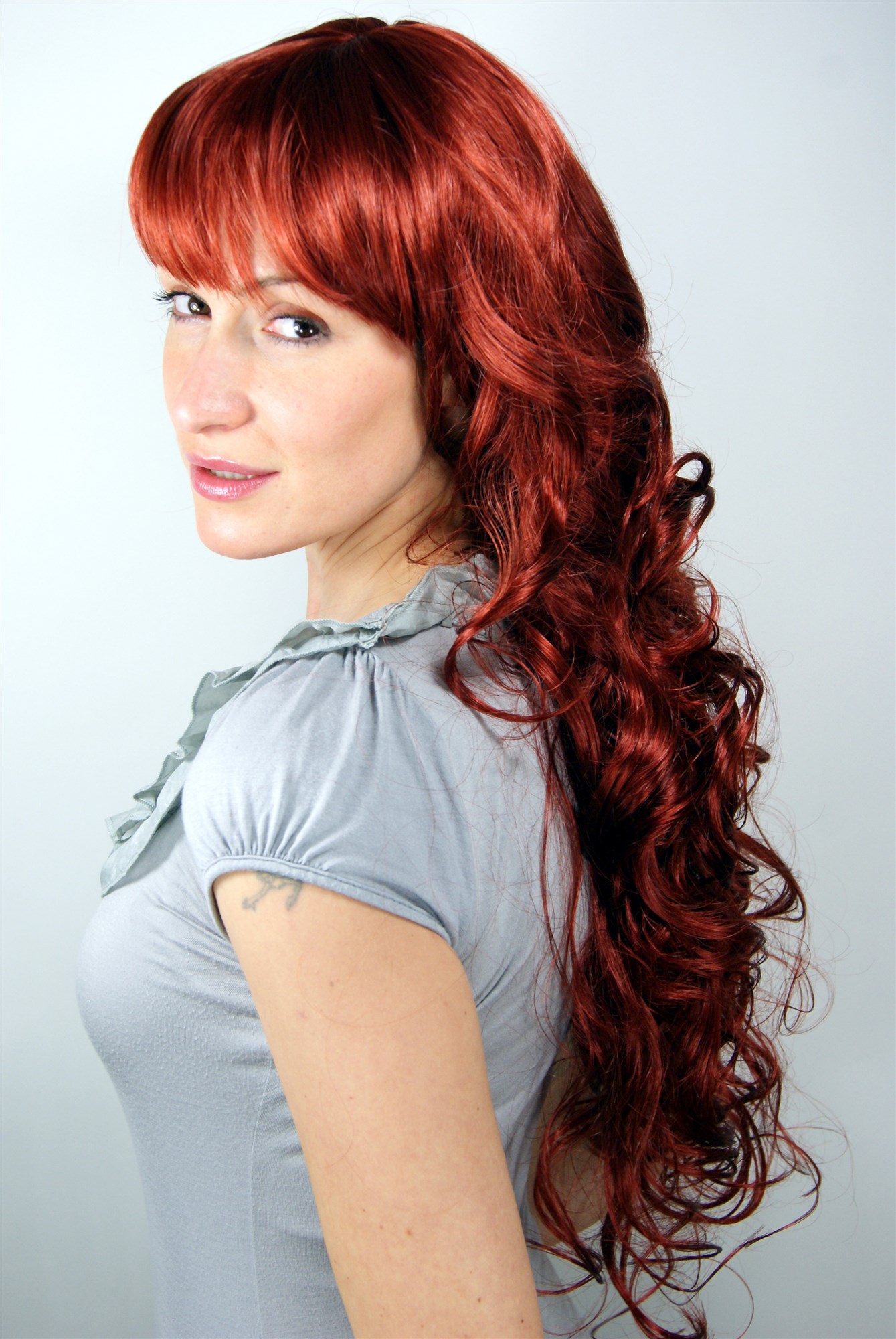 Quality Wigs, Ladies, Red, curled, long