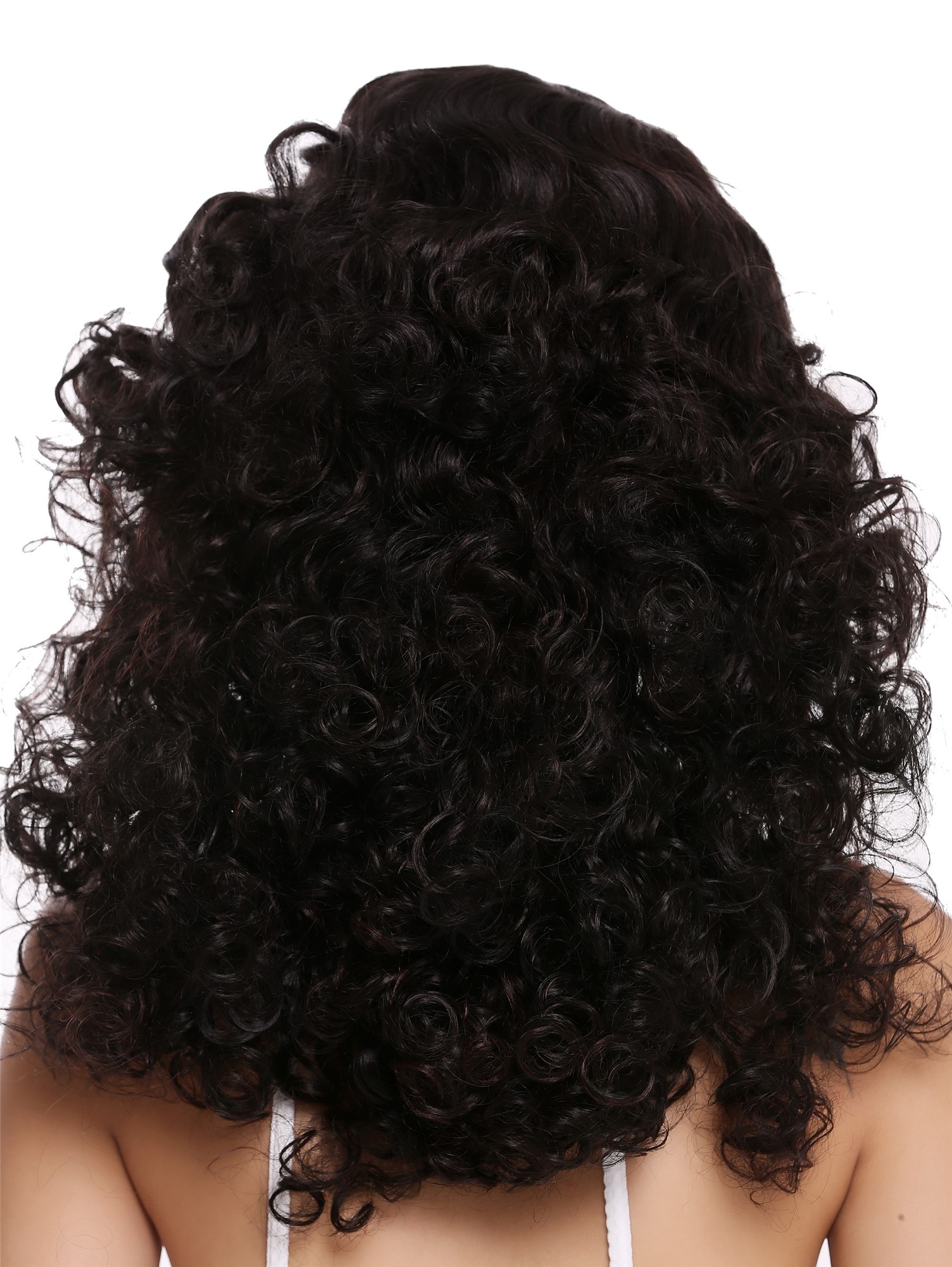 Women's wig long voluminous side parting curls pomp mahogany brown mix 1355AB, view 4, WIG ME UP: Your Perücken Online Shop Quality Wigs, Ladies, black-brown-mahogany brown mix, curled, long