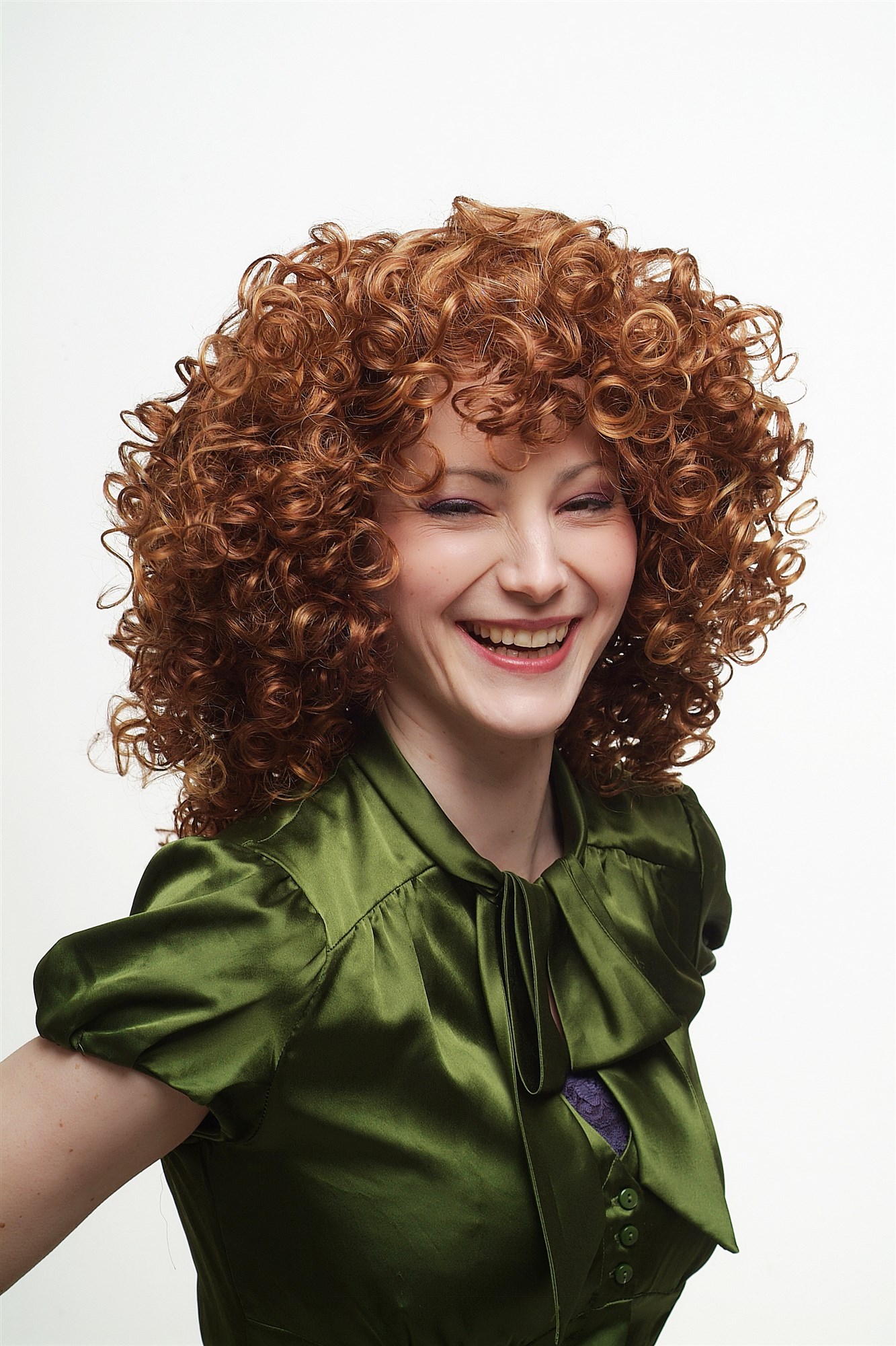 Incredible Curls and Volume! Lady  Wig red blonde mixed curly SA042-350/144, view 5, WIG ME UP: Your Perücken Online Shop Quality Wigs, Ladies, copper red-yellow blonde mix, curled, shoulder-length