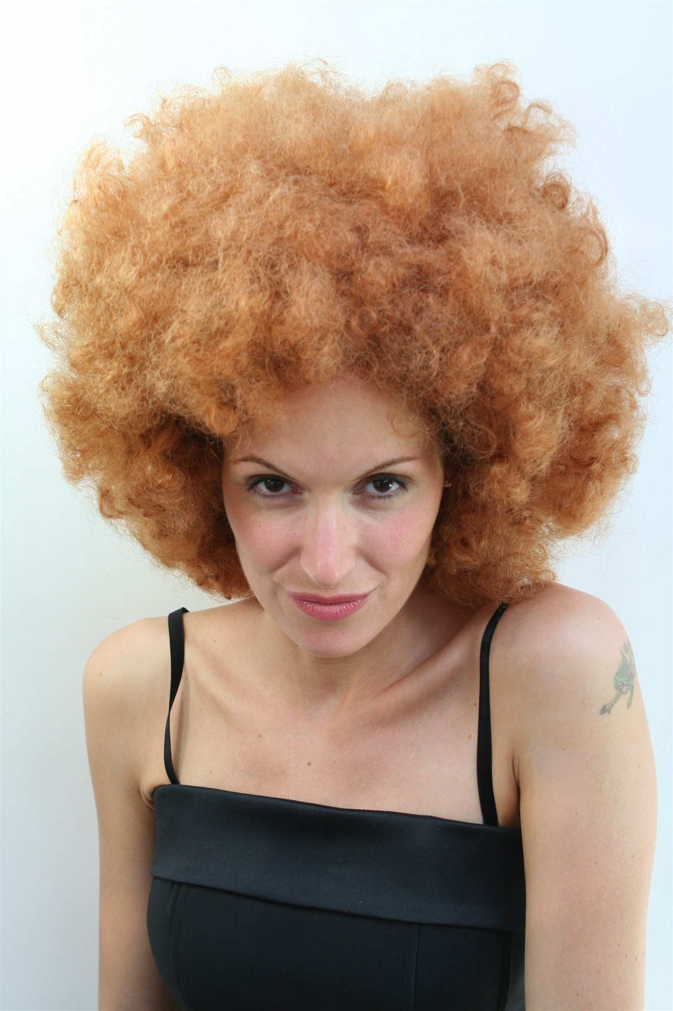 Party/Fancy Dress AFRO WIG reddish red-brown brunette foxy brown funk 70ies SUPERBAD HUGE VOLUME, view 2, WIG ME UP: Your Perücken Online Shop Party Wig, Ladies, Brown, curled, shoulder-length