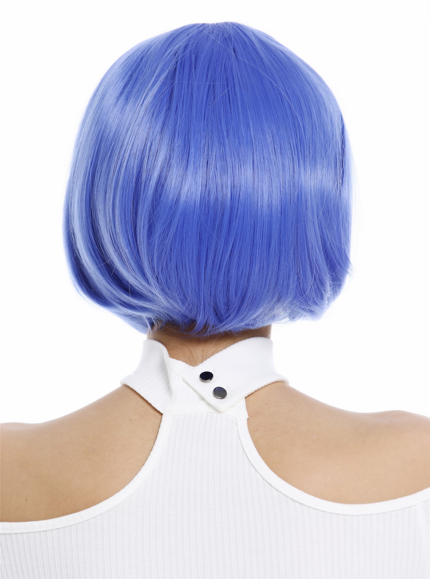 Quality Wigs, Ladies, azure blue, straight, short