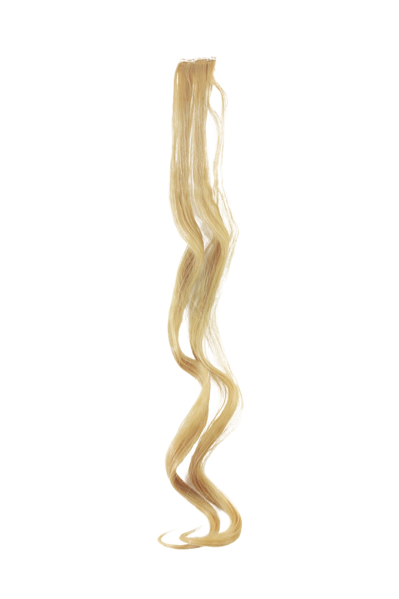 1 Clip Extension Strähne wellig 65 cm Blond YZF-P1C25-86, Vorderansicht, WIG ME UP: Ihr Perücken Online Shop wellige Extensions Blond 63 cm lang