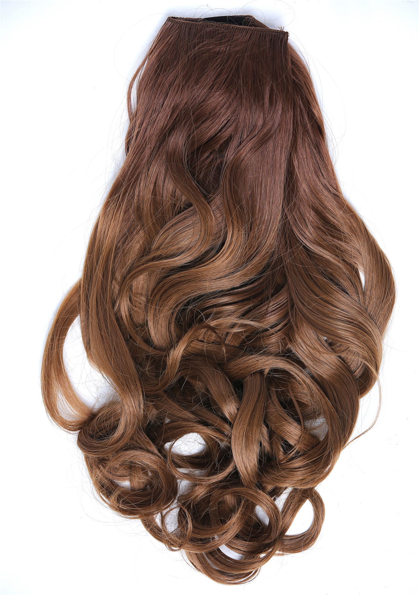 Clip-in Haarverlängerung Hinterkopf breit lockig Ombre Blond Kupferblond CMT-863-053TT27, Ansicht 3, WIG ME UP: Ihr Perücken Online Shop lockige Halbperücke Blond-Mix 40 cm lang