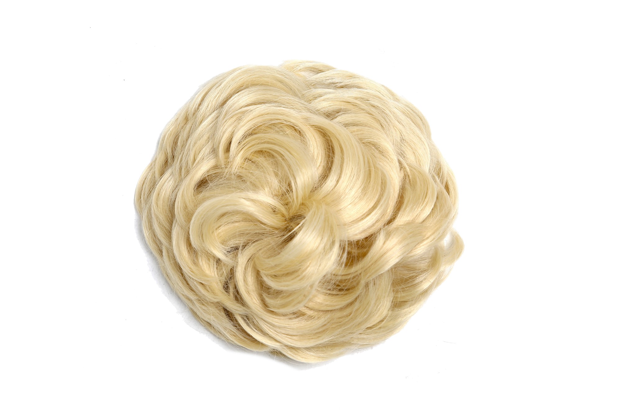 Haarteil Dutt Haarrose Buschig Lichtblond Q840-88E, Ansicht 4, WIG ME UP: Ihr Perücken Online Shop lockiger Dutt Haarteil Lichtblond